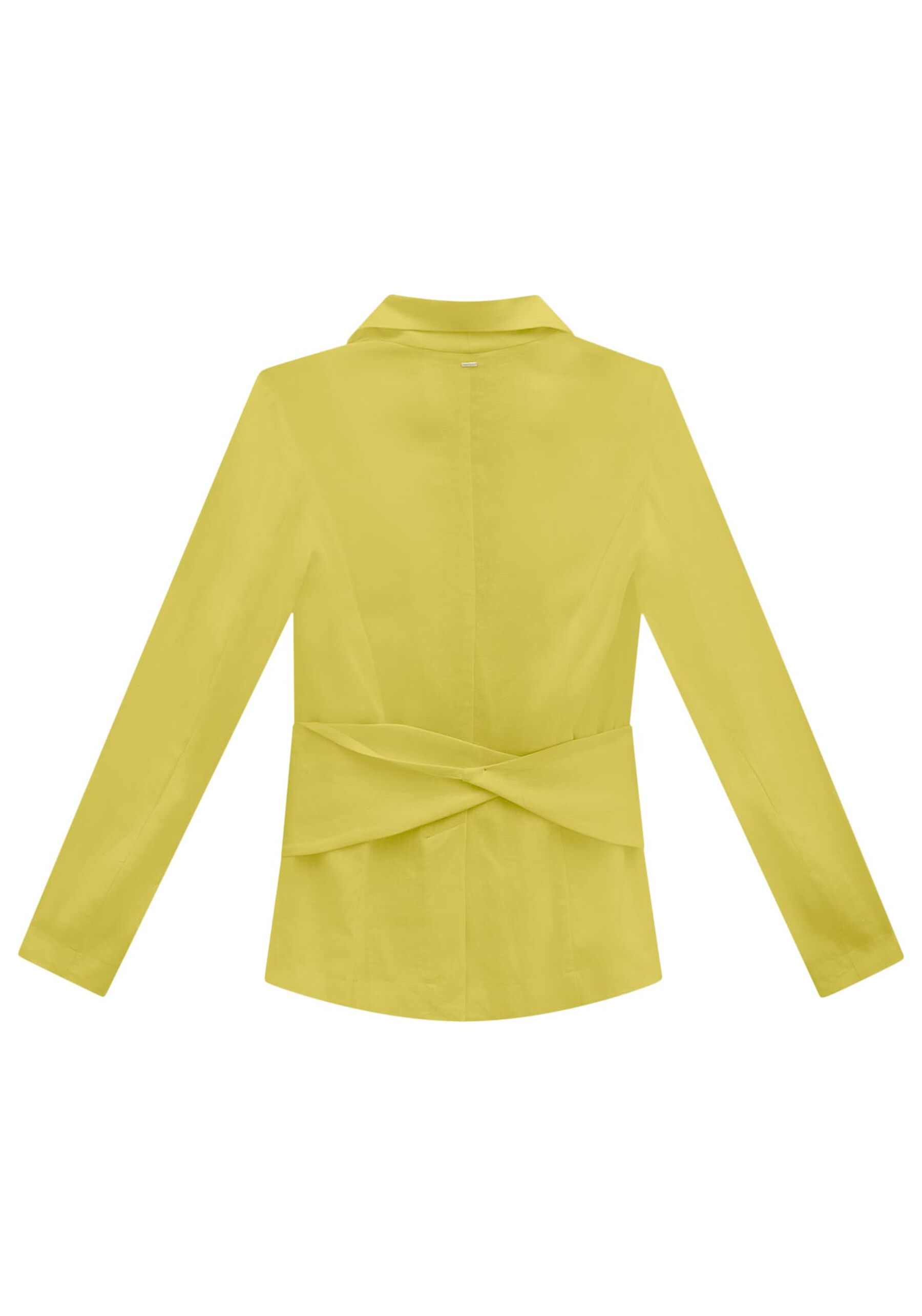 Blazer em Linho com Faixa Obi, . Blazer em Linho com Faixa Obi, , large.