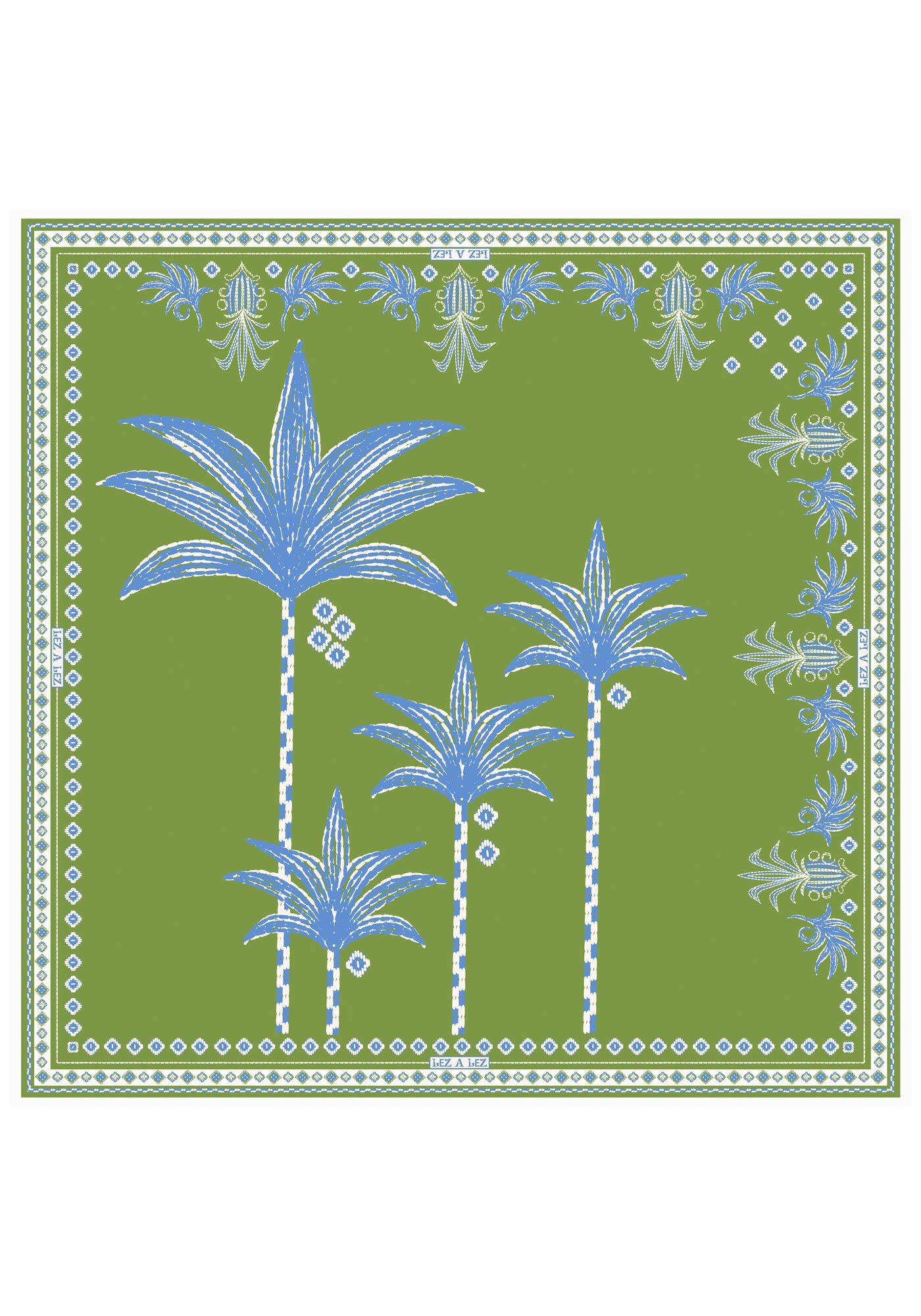 Canga De Praia Estampada, VERDE ABACATE, large.