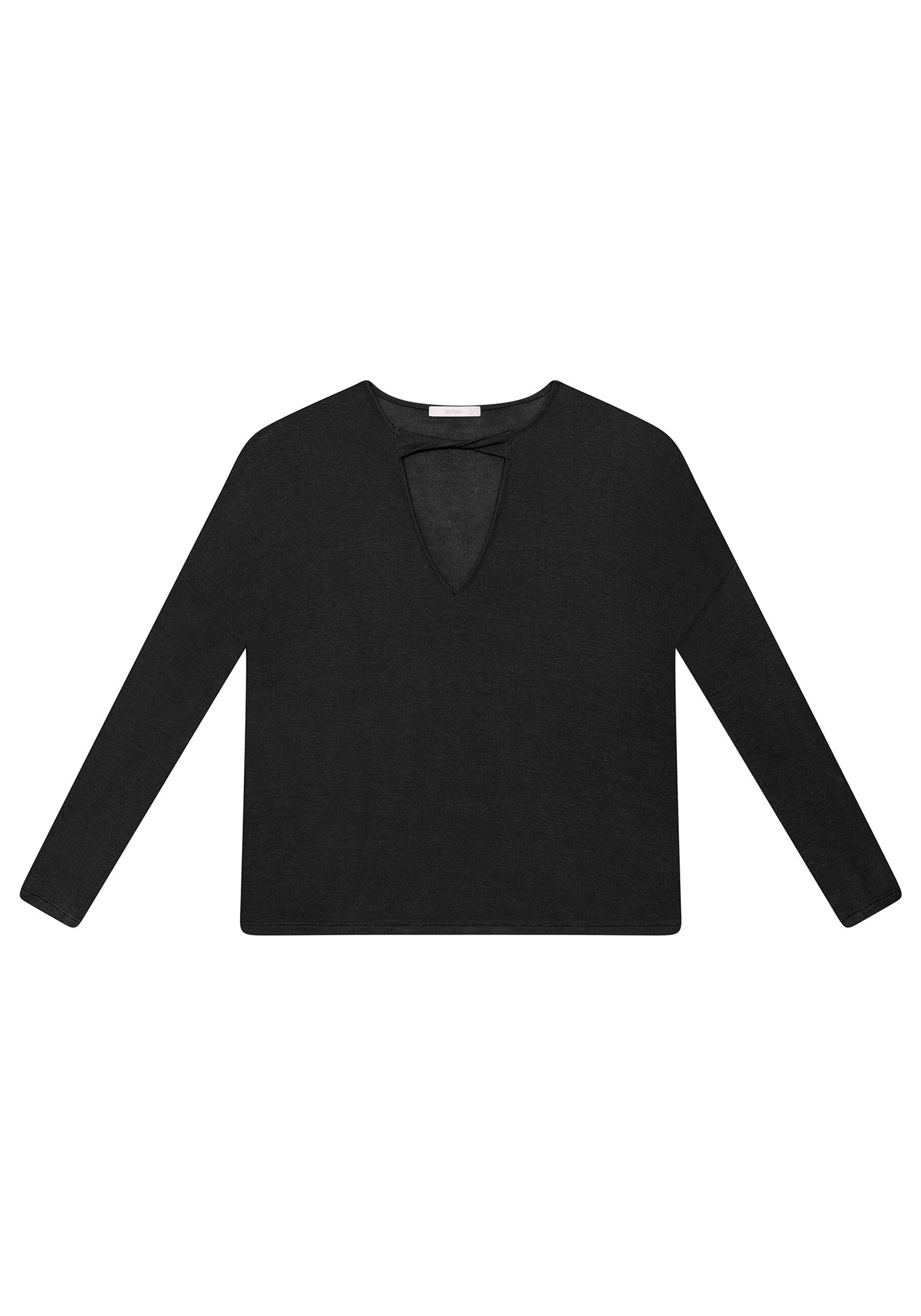 Blusa Manga Longa Recorte, . Blusa Manga Longa Recorte, , large.