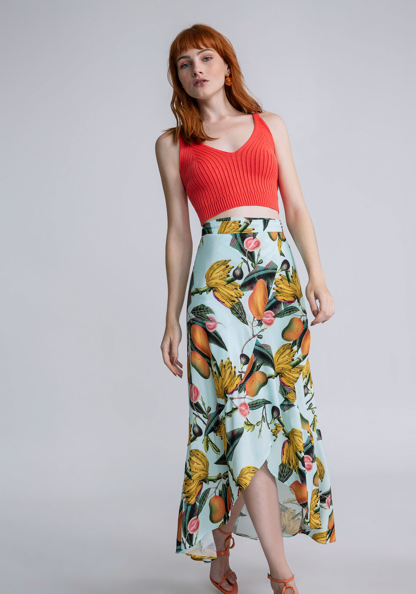 Blusa com Al&ccedil;as Cropped Tric&ocirc;, , large.