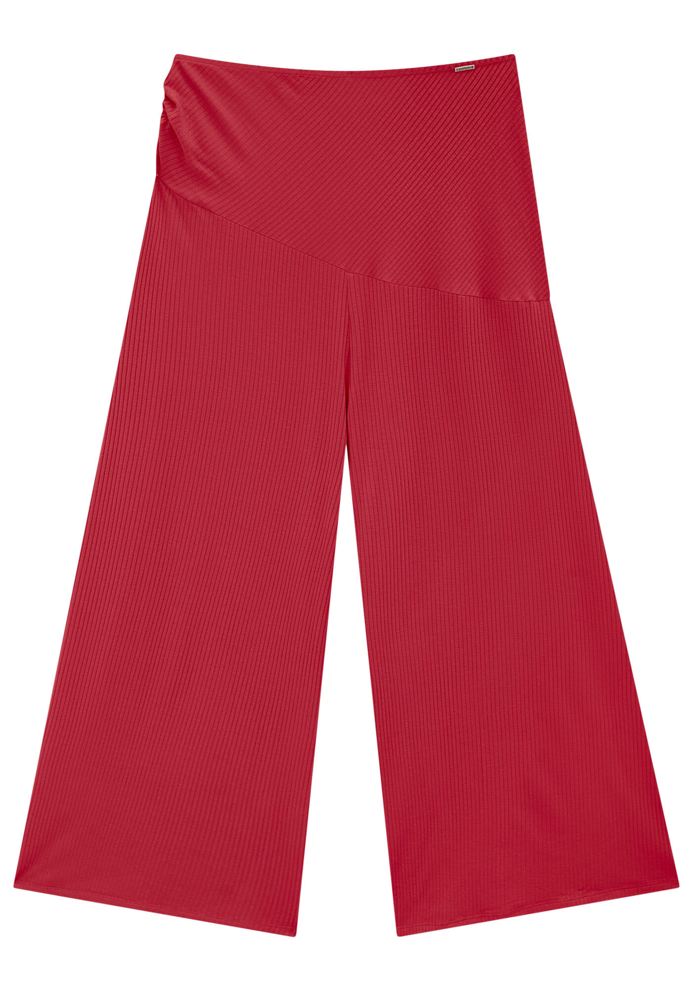 Cal&ccedil;a Pantalona Cropped Canelada com Cut Out, , large.