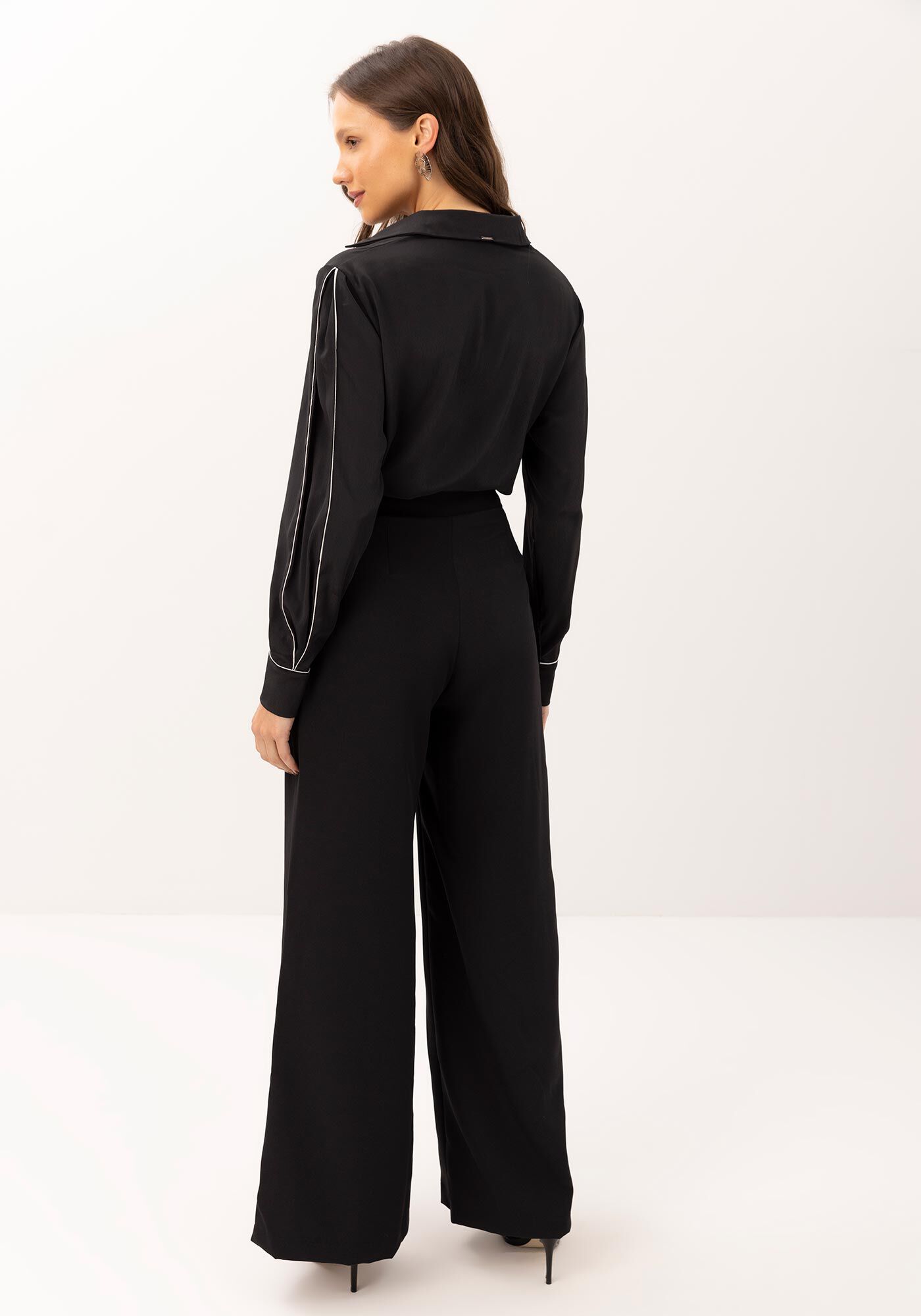 Cal&ccedil;a Reta Alfaiataria com Nervuras, , large.