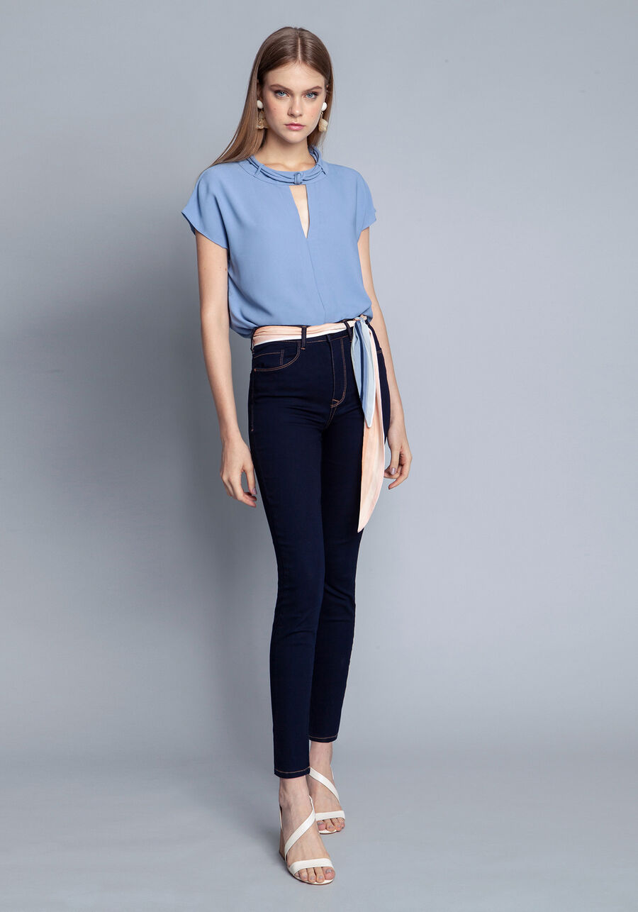 Calça Jeans Com Elastano Cropped Aruba, JEANS. Calça Jeans Com Elastano Cropped Aruba, JEANS, large.