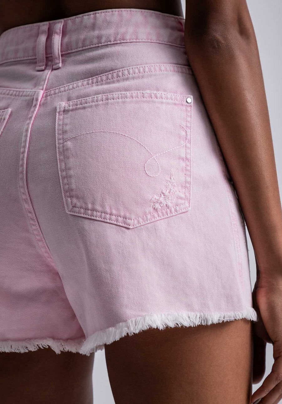 Shorts Sarja Califórnia Estonado Cintura Super Alta, . Shorts Sarja Califórnia Estonado Cintura Super Alta, , large.