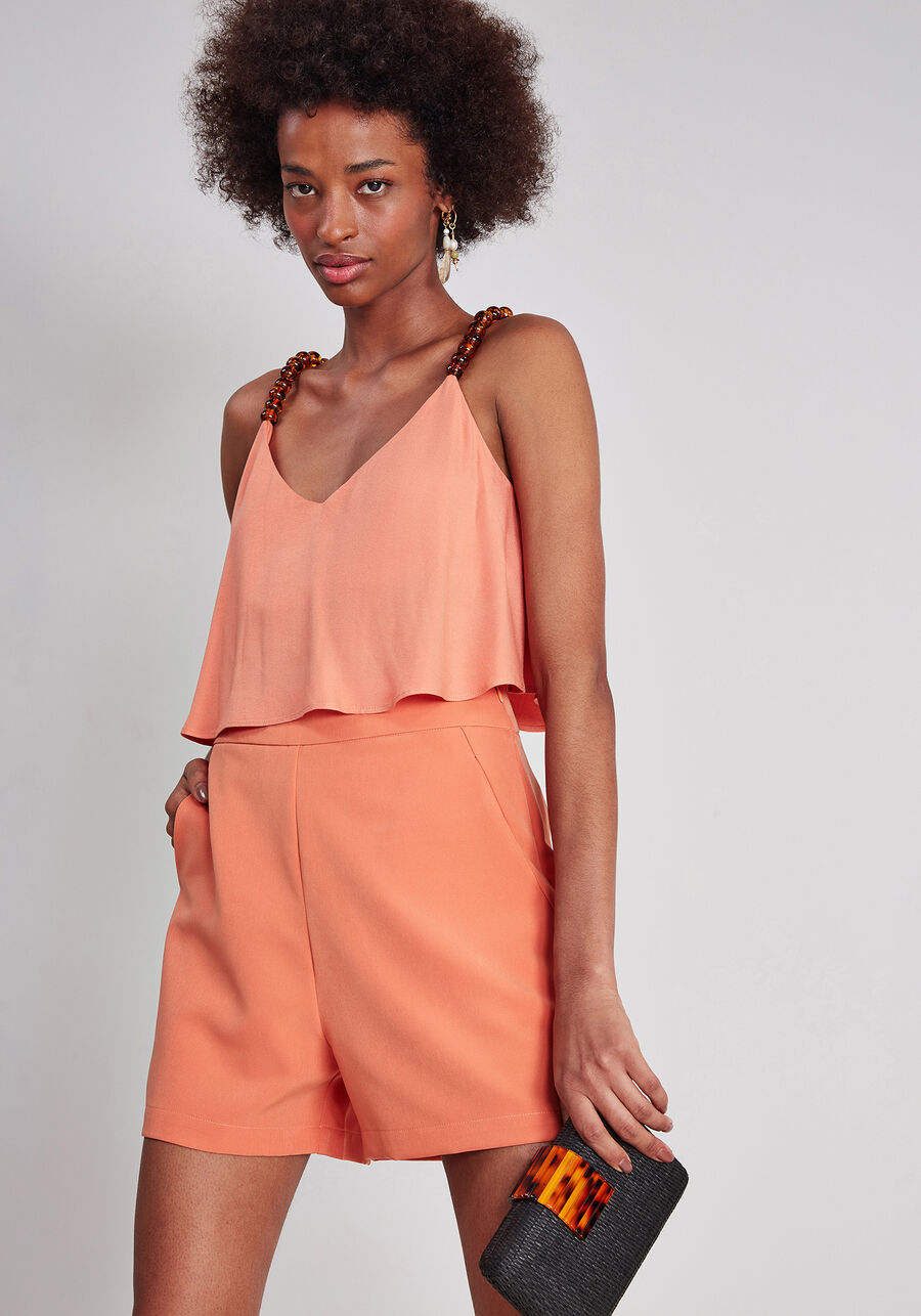 Blusa Cropped Alças Bolas, . Blusa Cropped Alças Bolas, , large.