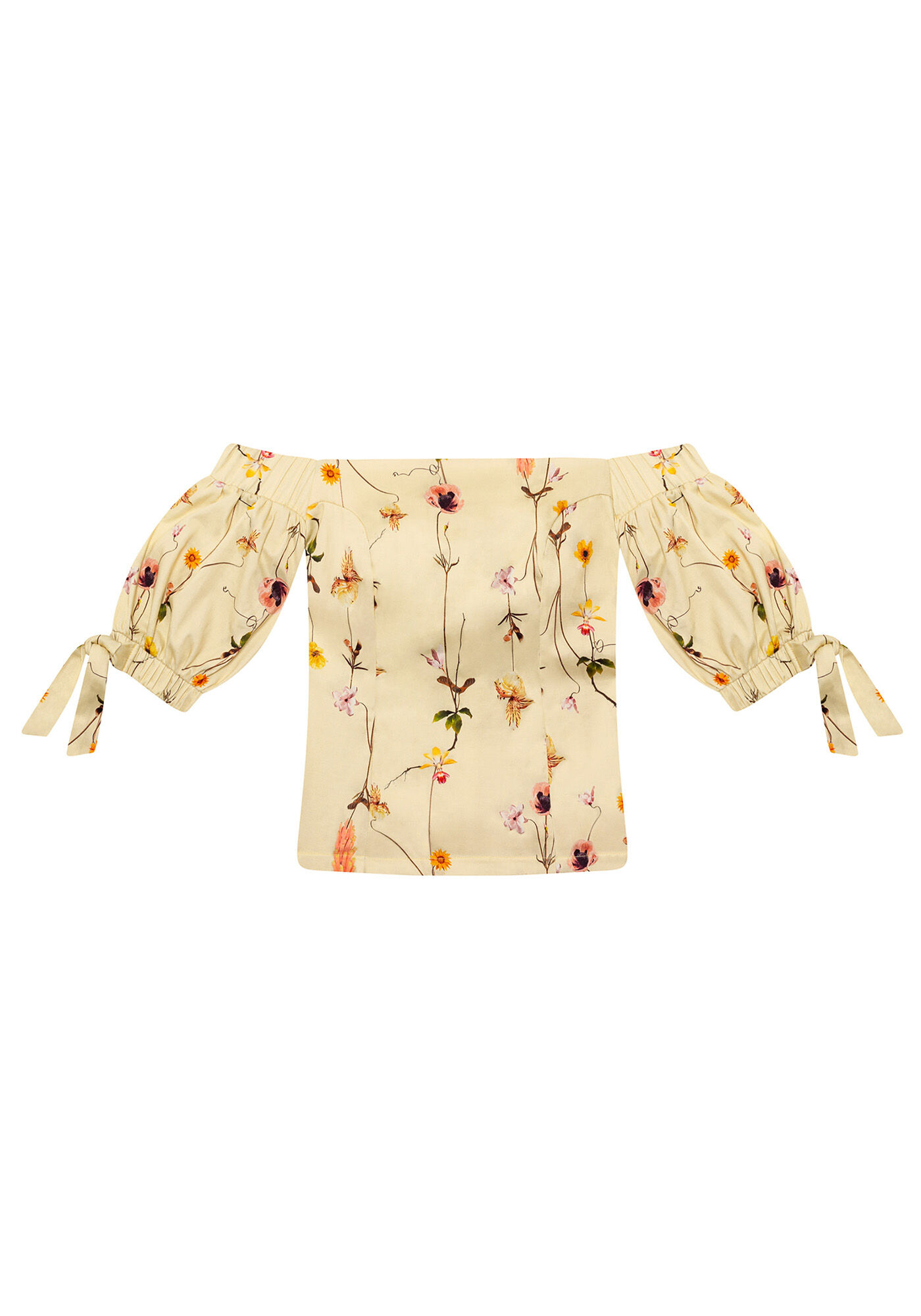 Blusa ombro a ombro em tecido, , large.