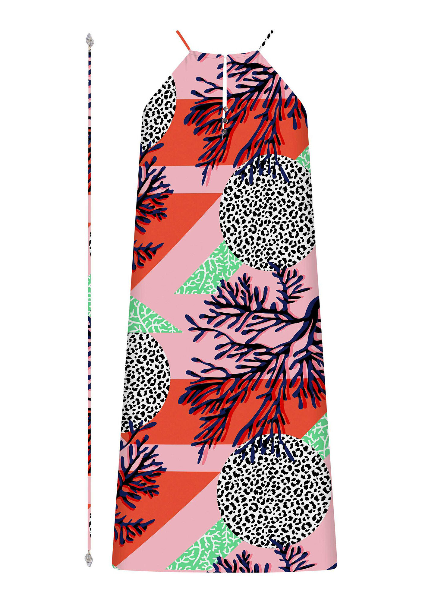 Vestido M&iacute;di com Cinto, , large.