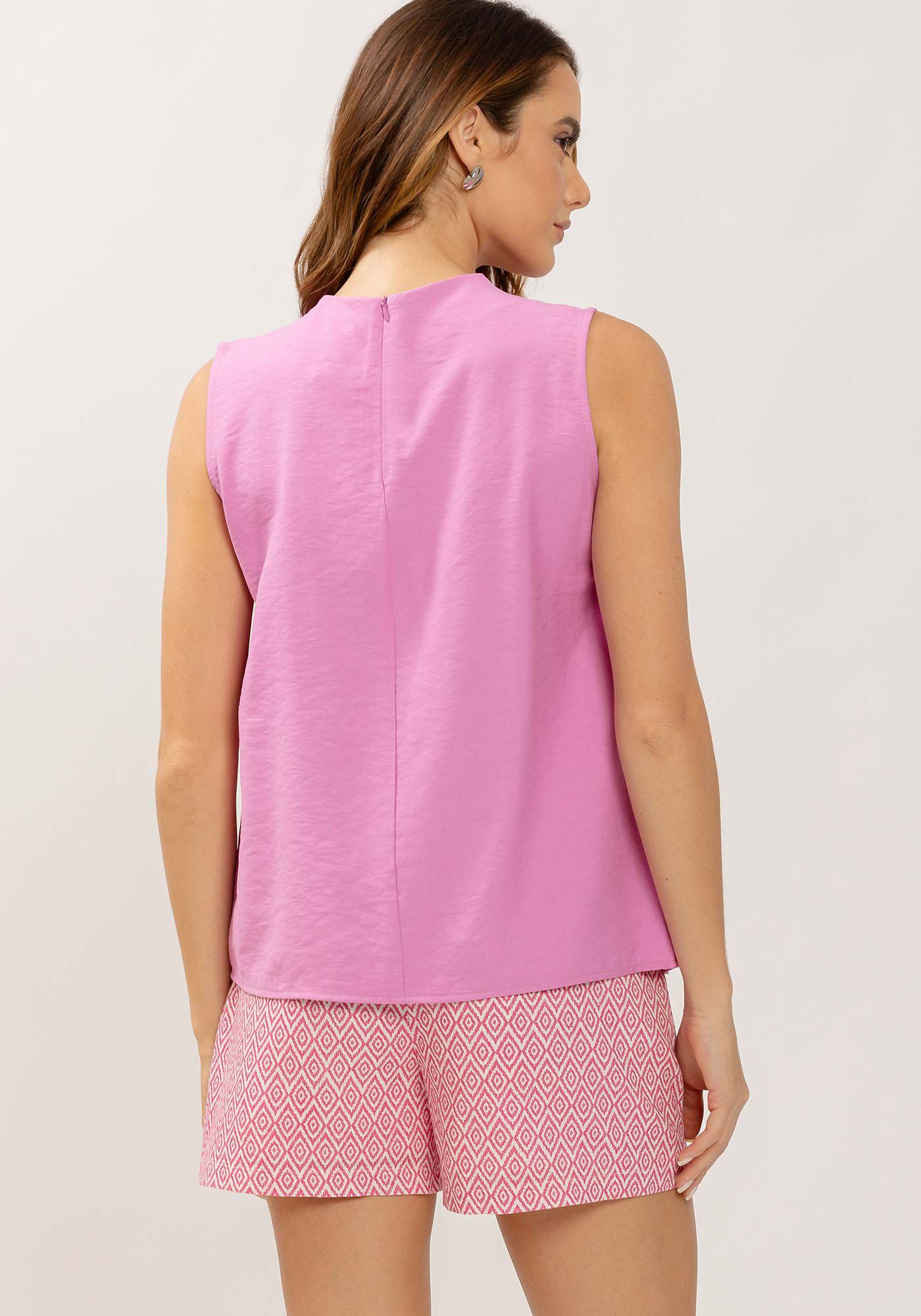 Blusa em Algod&atilde;o com Pregas Assim&eacute;tricas, VIOLETA TWIGG, large.