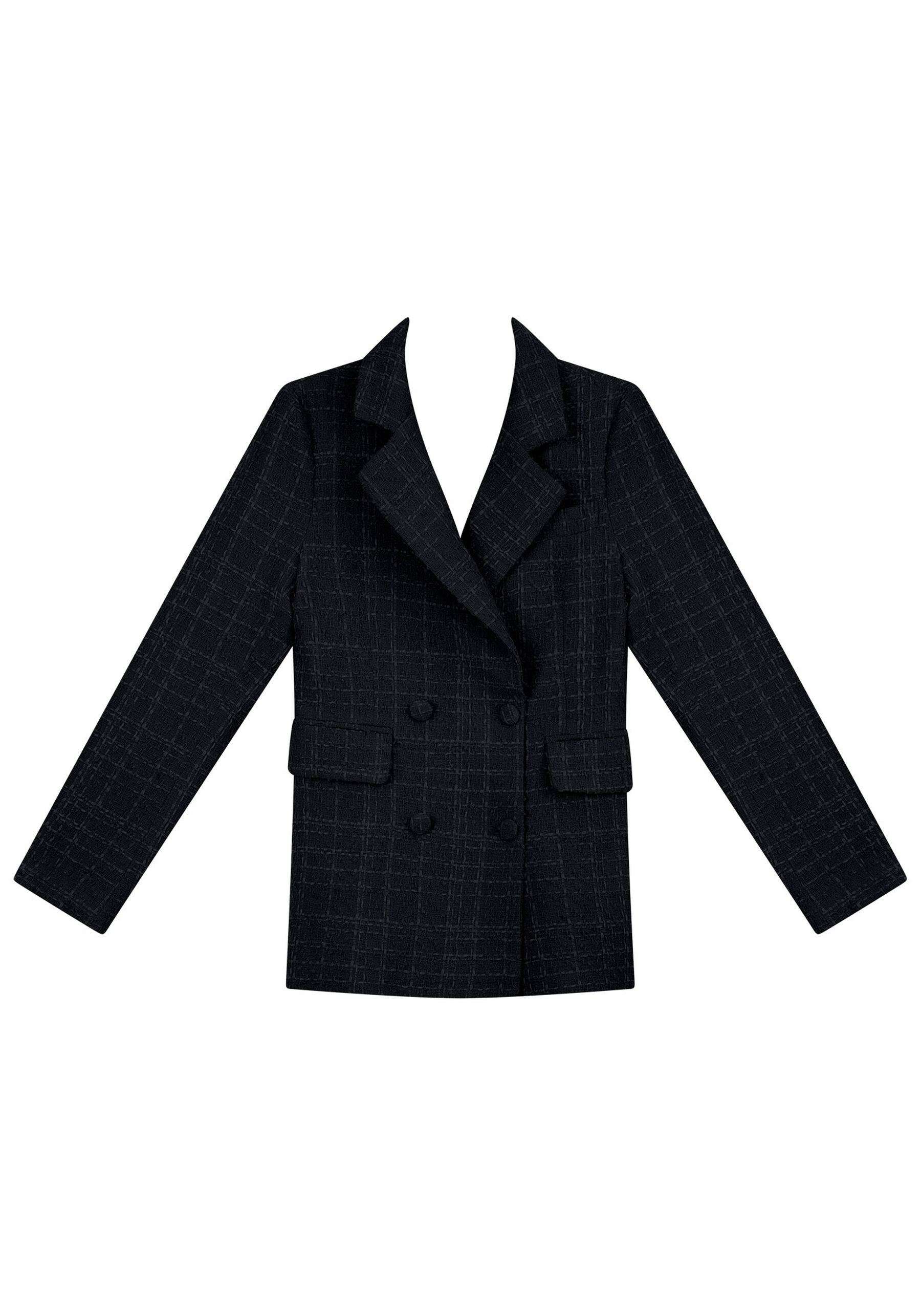 Blazer Alfaiataria em Tweed Boyfriend, . Blazer Alfaiataria em Tweed Boyfriend, , large.