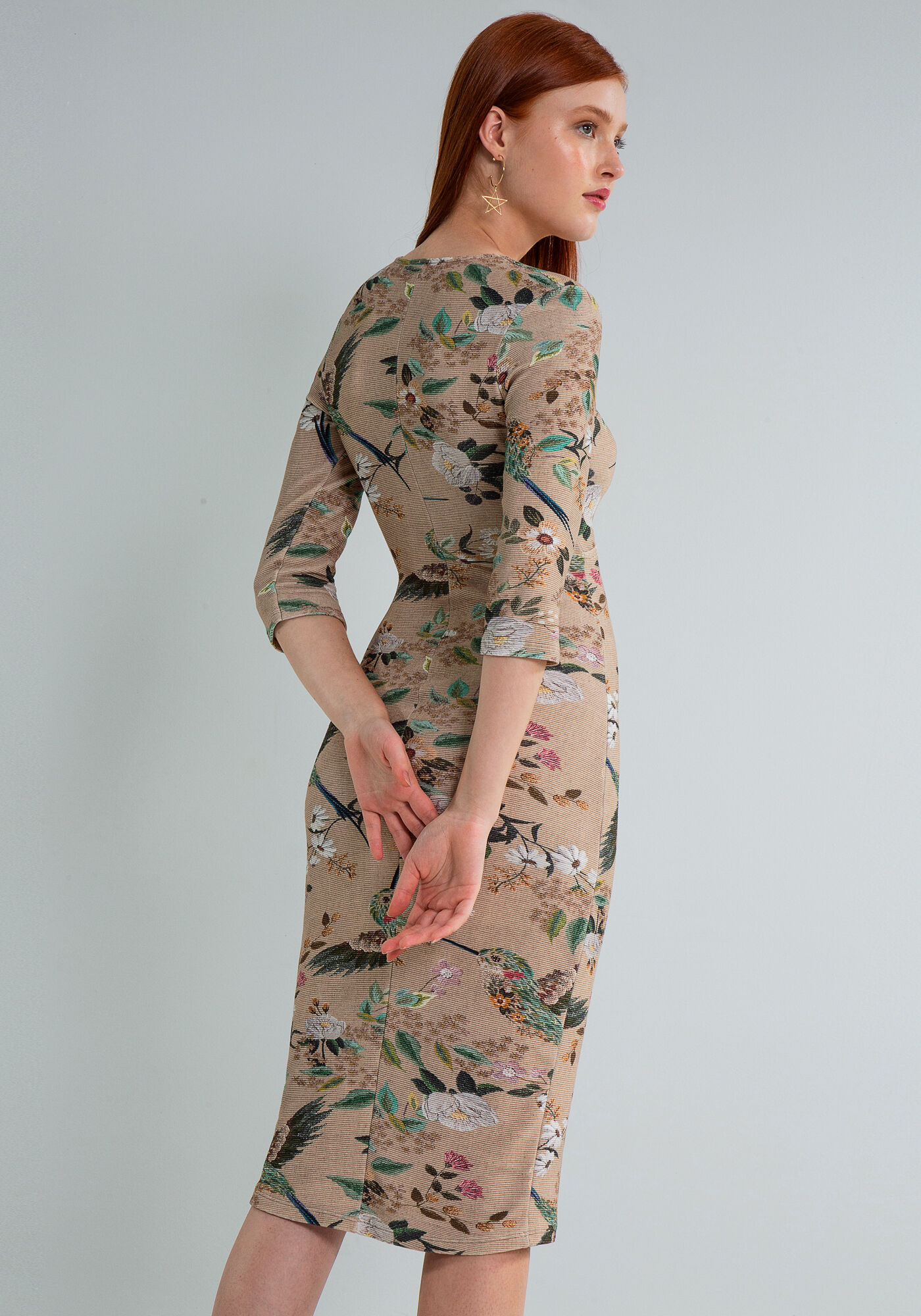 Vestido manga longa lezalez sales