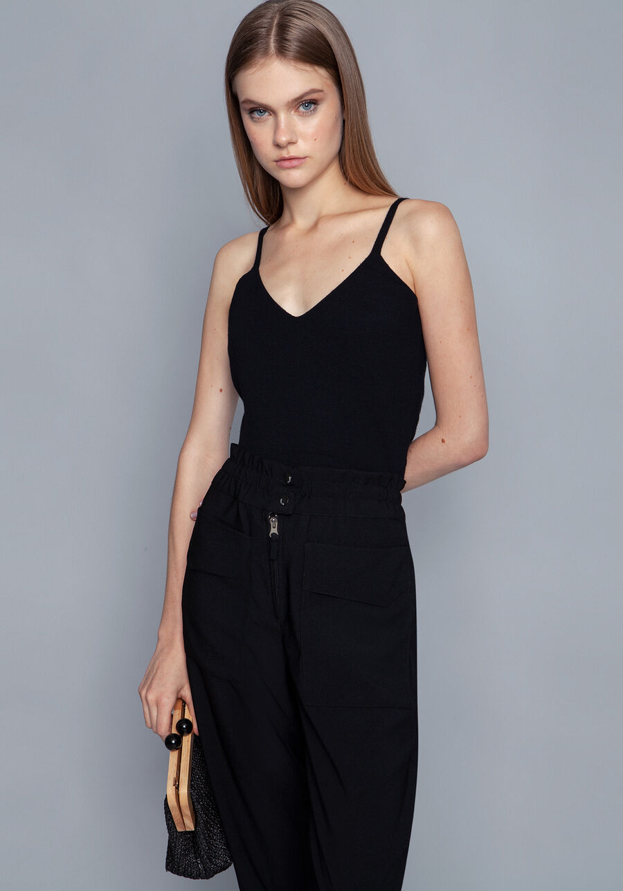 Blusa com Alças em Tricô, . Blusa com Alças em Tricô, , large.