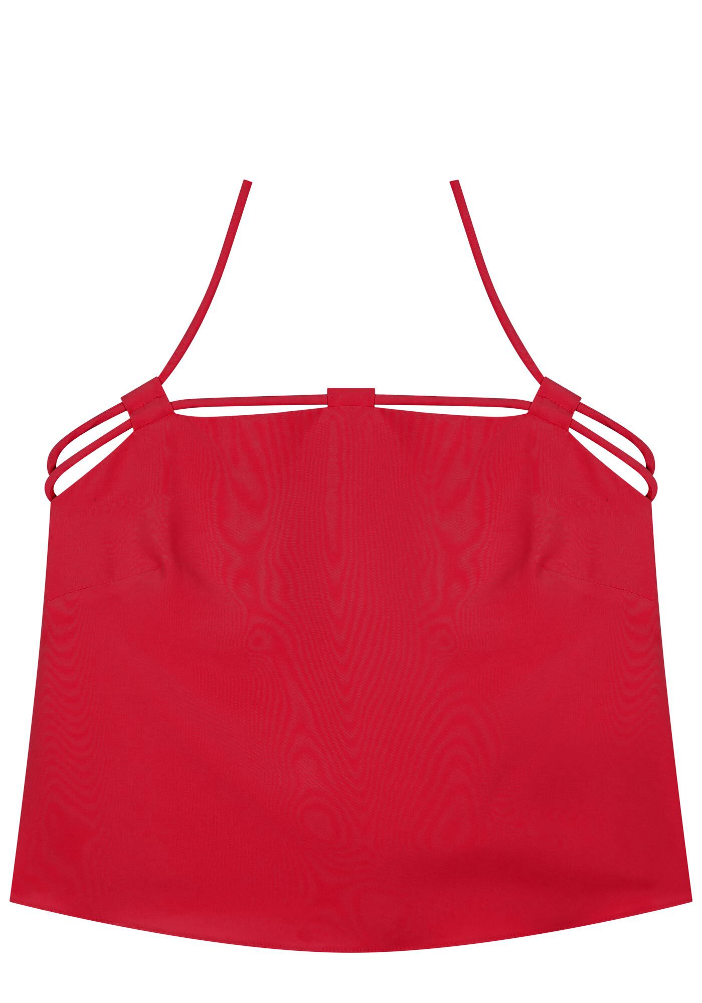 Blusa Frente &Uacute;nica Com Amarra&ccedil;&atilde;o Em Alfaiataria, VERMELHO POWER, large.