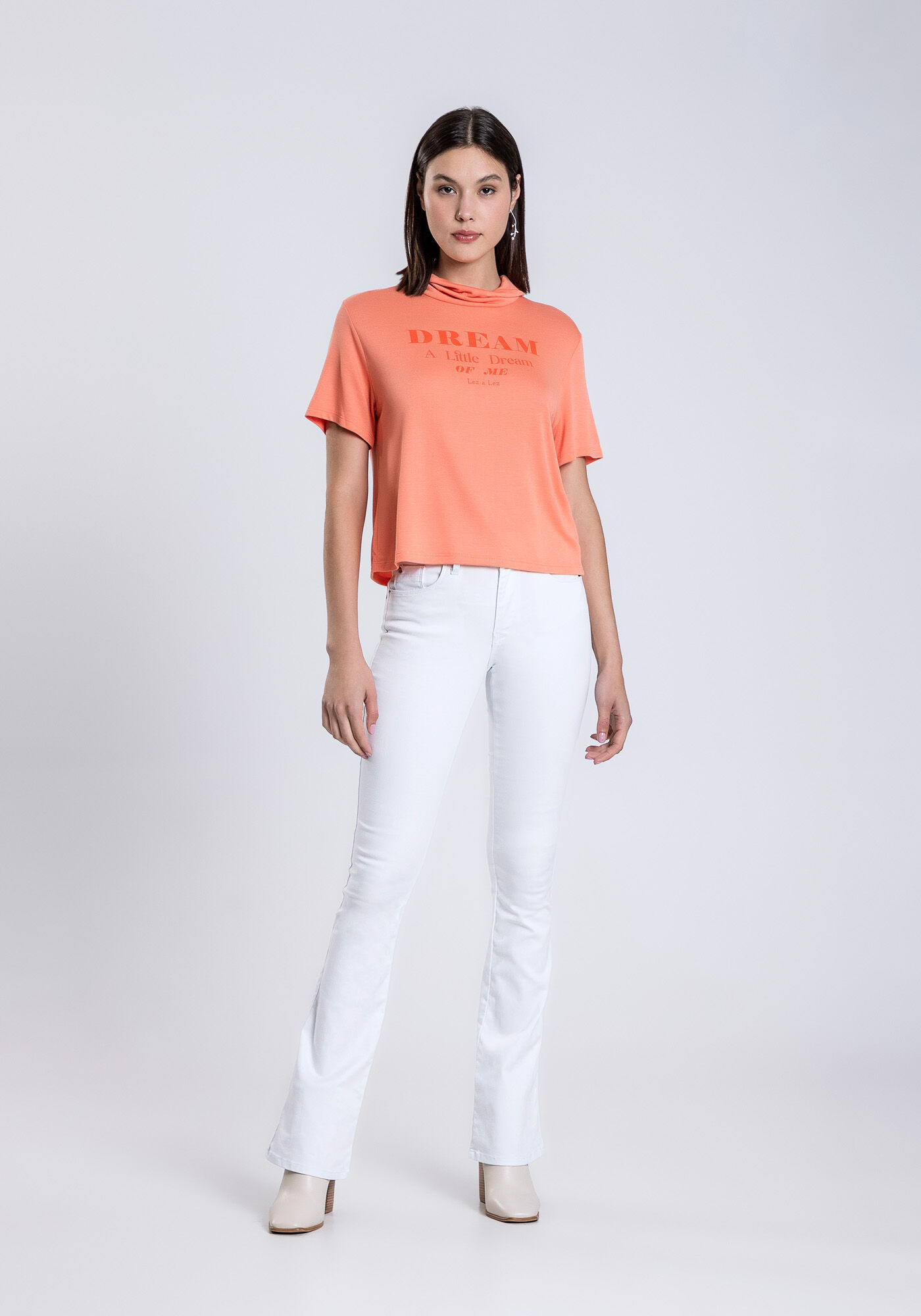 Blusa Gola Alta em Malha Estampada, SALMAO ZINC, large.