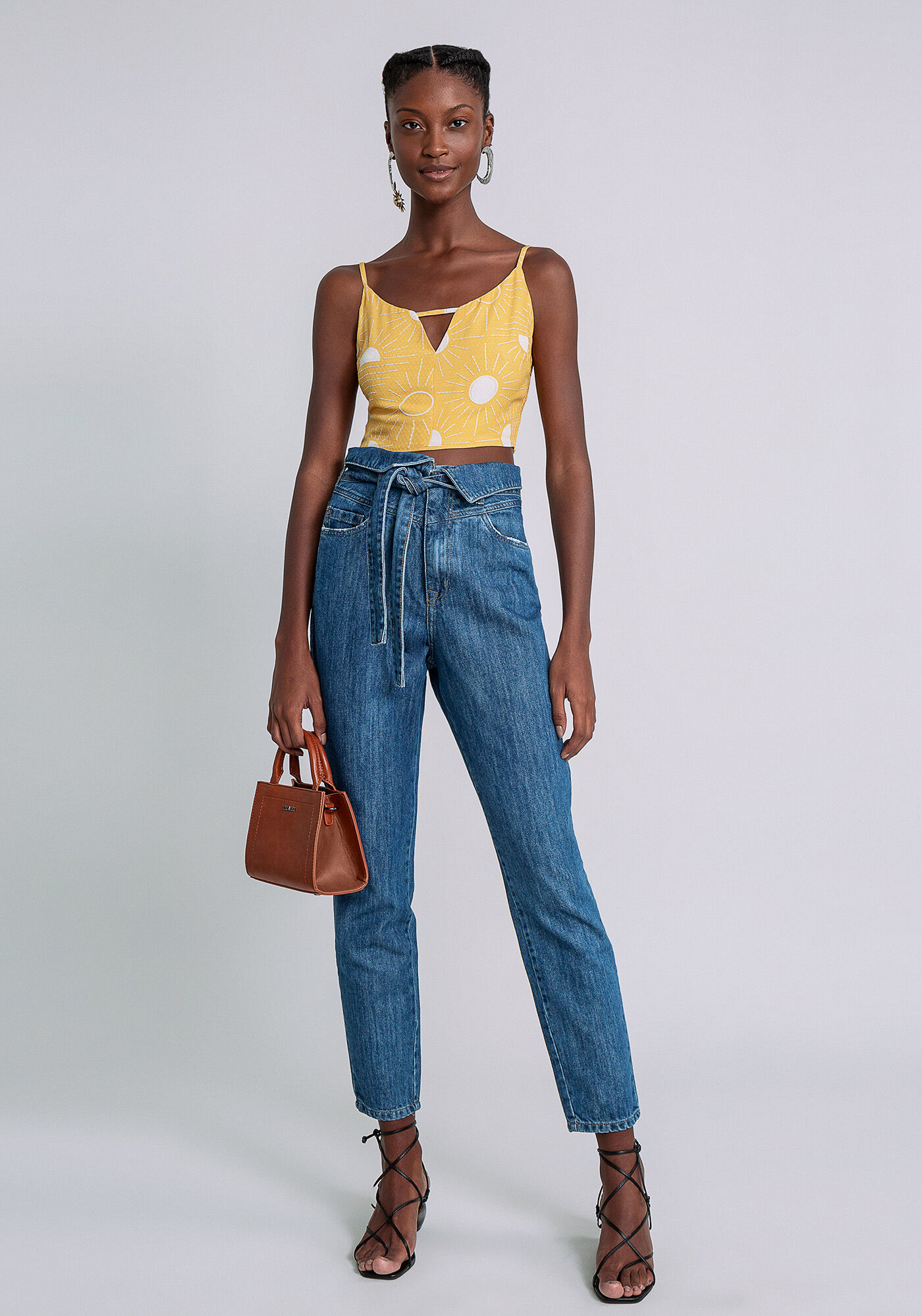 Blusa com Al&ccedil;as Cropped Estampa, SOLARES, large.