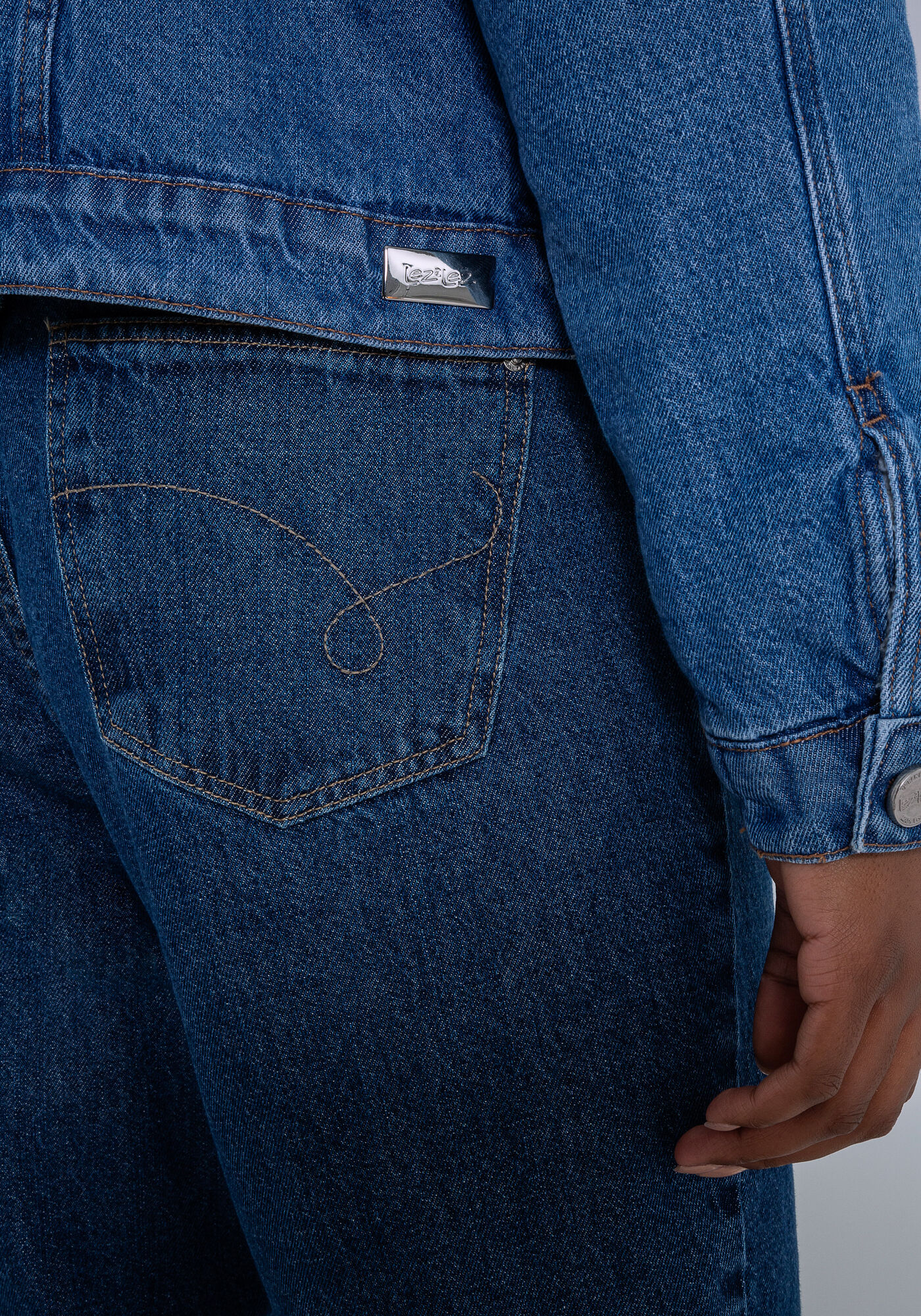 Jaqueta Jeans Forrada com Pelo, JEANS, large.