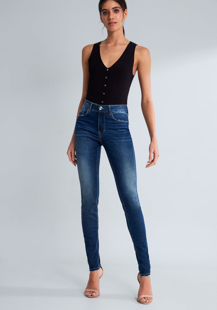 Calça Jeans Skinny Cropped Bali Every Day, JEANS. Calça Jeans Skinny Cropped Bali Every Day, JEANS, large.