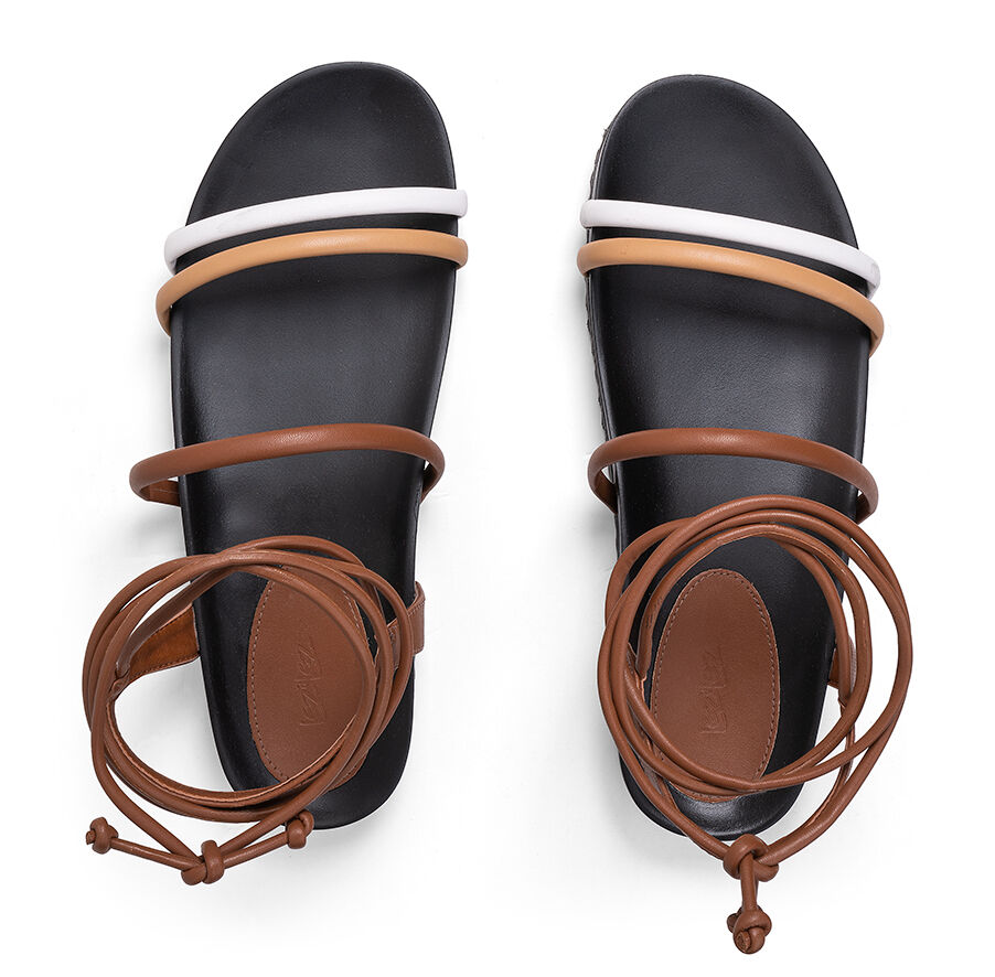 Sand&aacute;lia Papete com Amarra&ccedil;&atilde;o, , large.