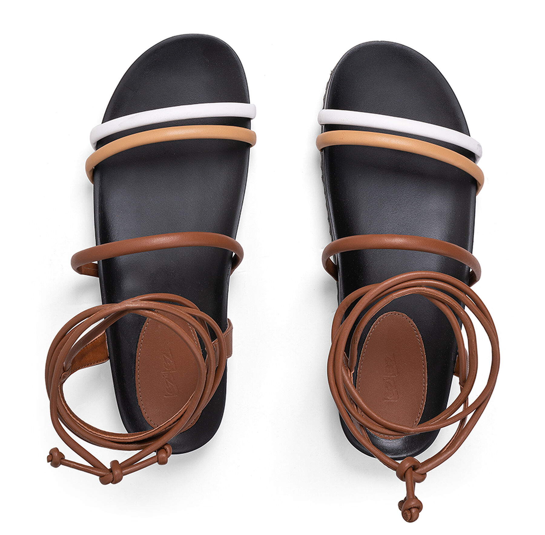 Sandália Papete com Amarração, . Sandália Papete com Amarração, , large.