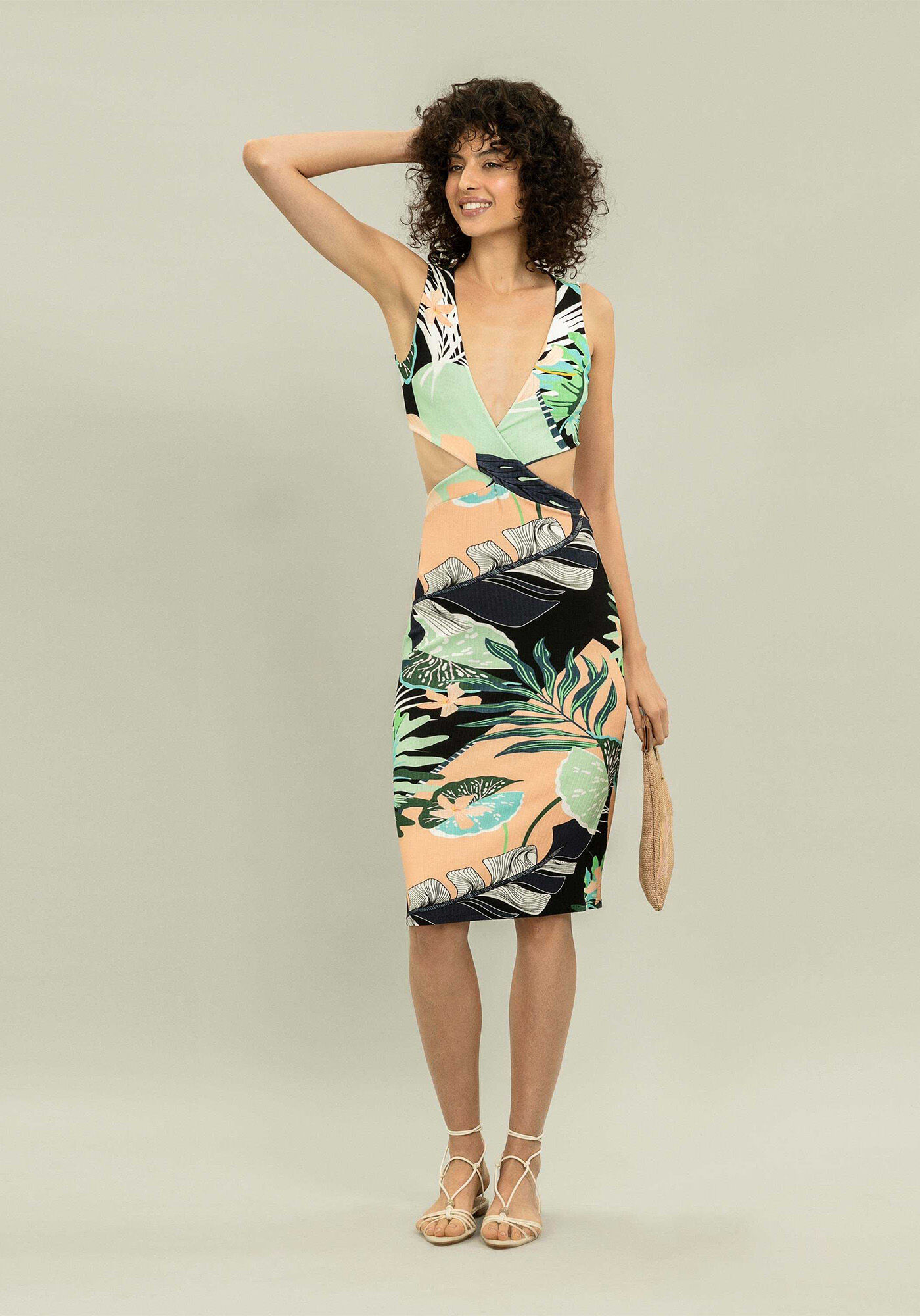 Vestido M&iacute;di Estampa, , large.