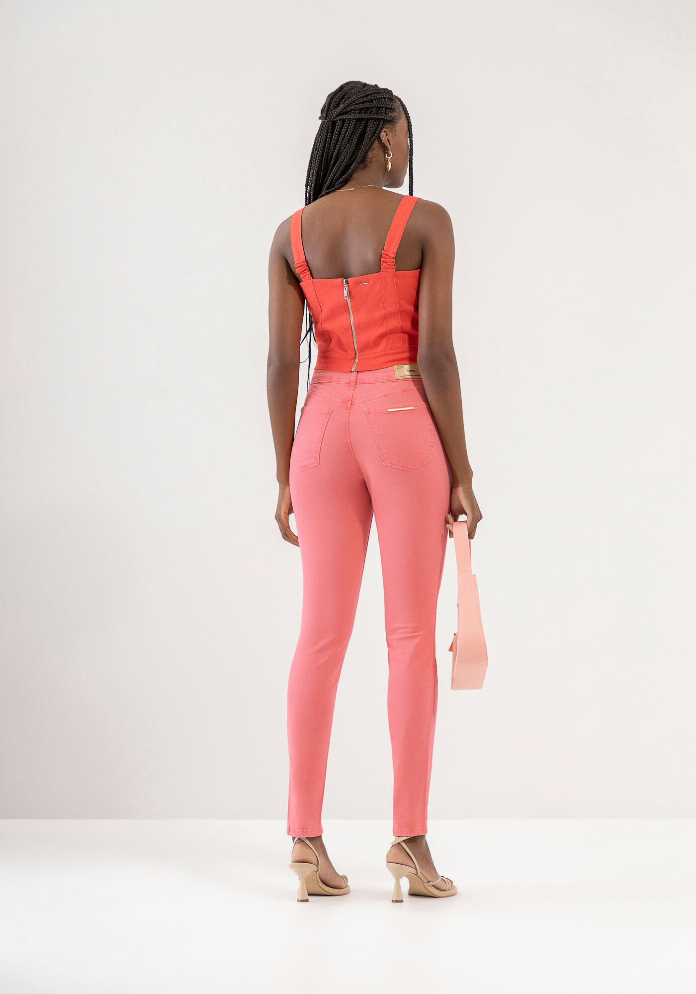 Cal a Sarja Skinny Super Alta com Elasticidade Lez a Lez