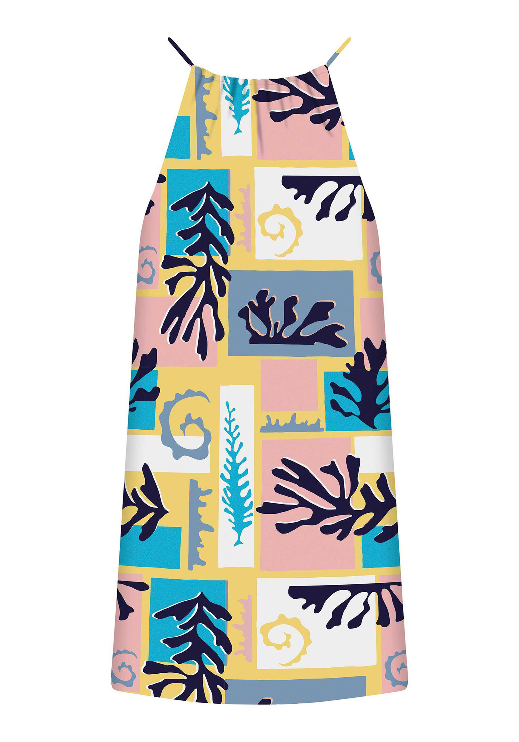 Vestido com Alças Estampa, . Vestido com Alças Estampa, , large.