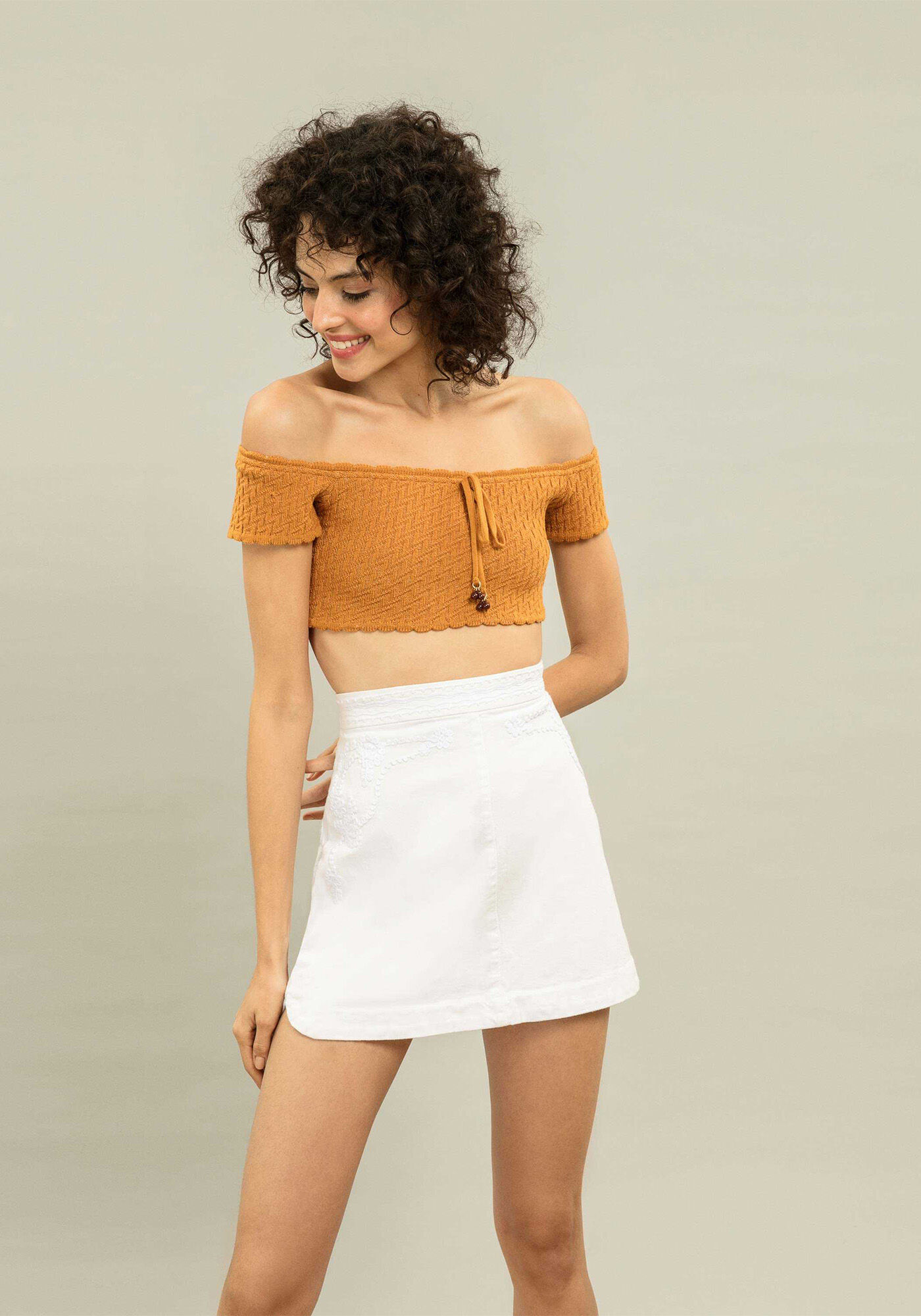 Saia Sarja Bordada I Am Soft, , large.