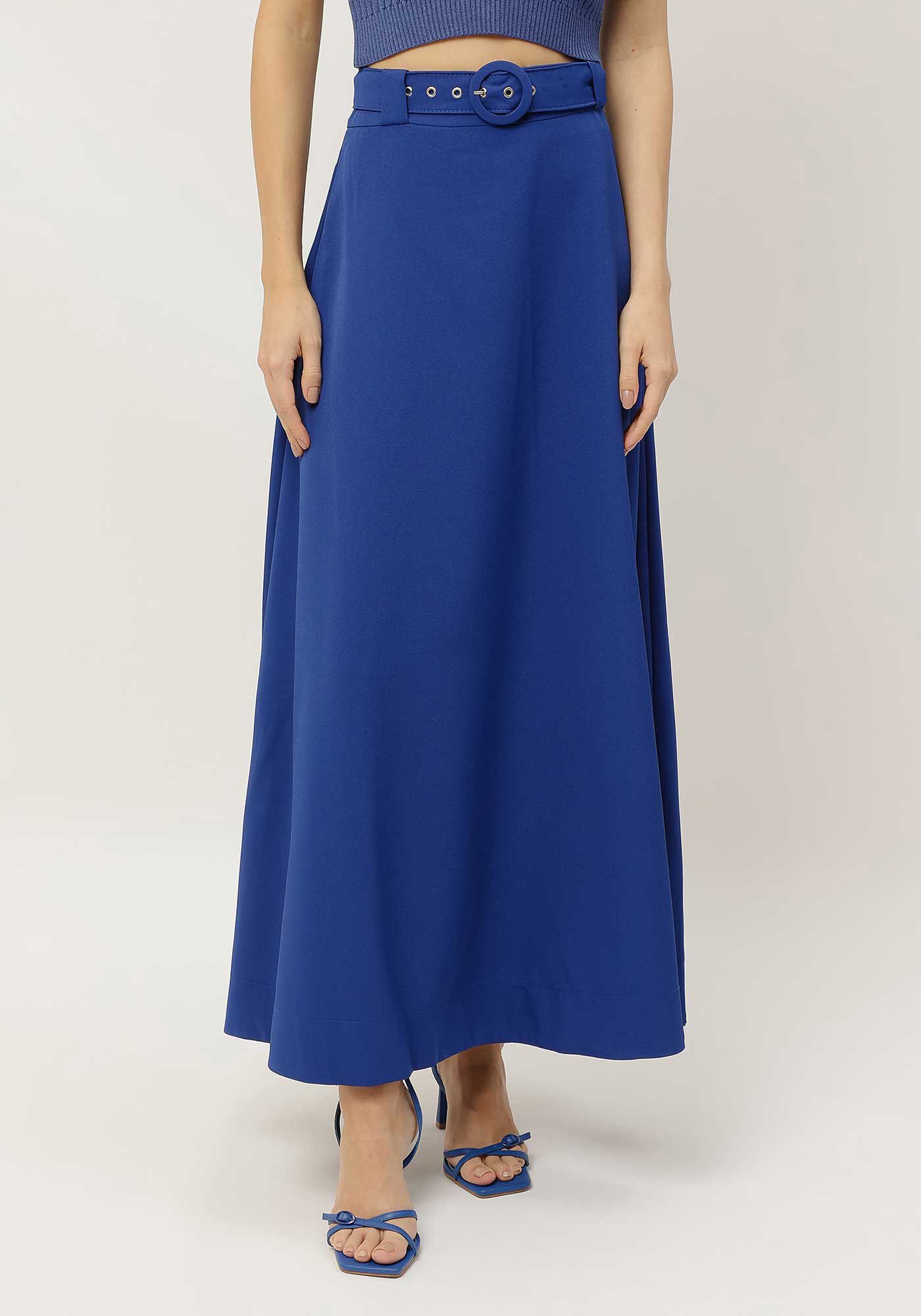 Saia Longa Evas&ecirc; Alfaiataria com Cinto, , large.