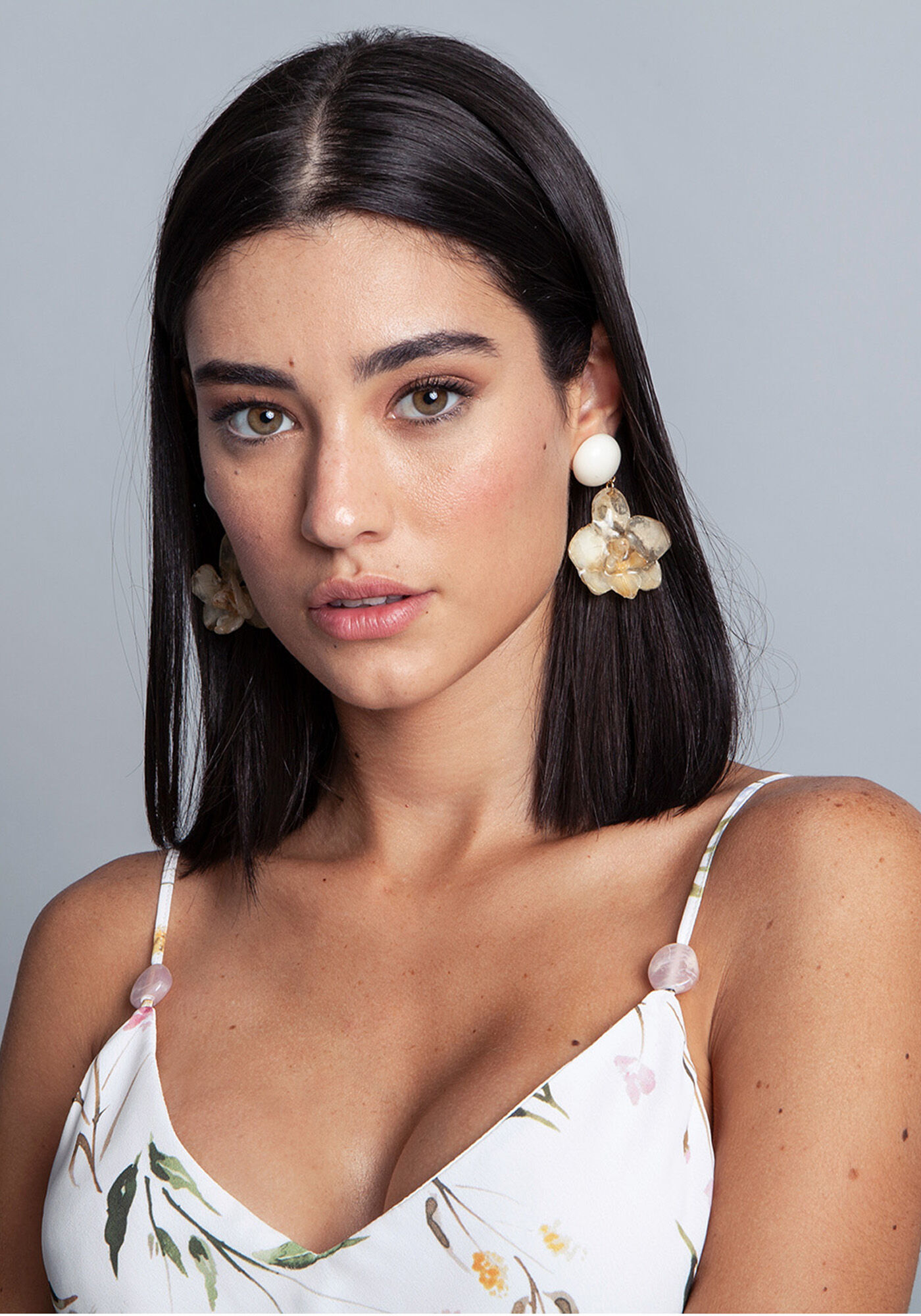 Vestido Tecido Poly Marocain Curto Alfazema, , large.