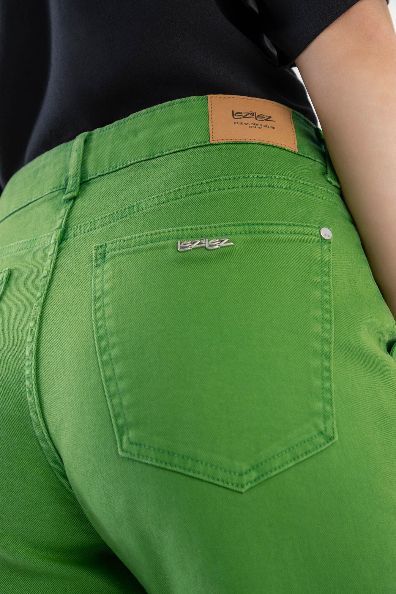 Cal&ccedil;a Sarja Wide Leg Cargo Estonado, VERDE MONTANHA, large.