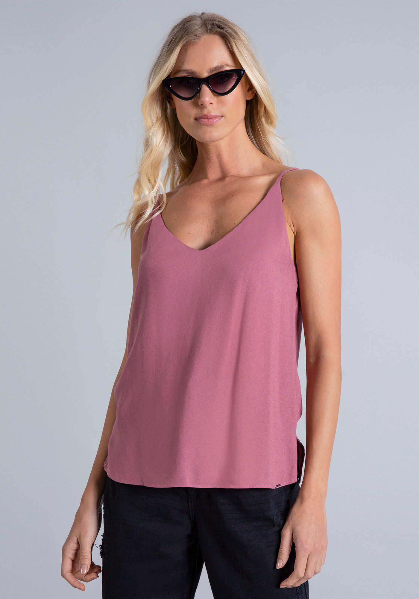 Blusa com Al&ccedil;as Decote V, , large.