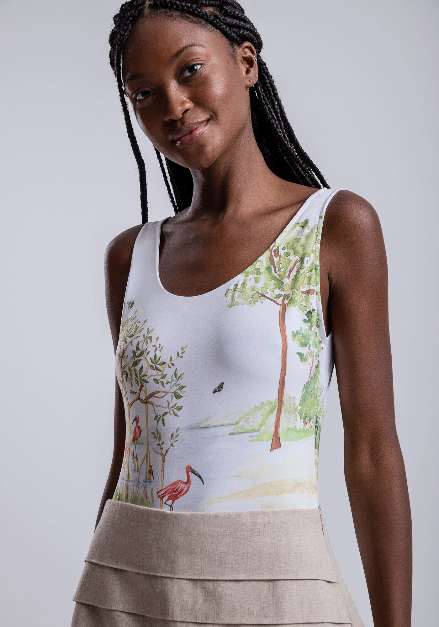 Body Estampado em Malha Modelli, , large.