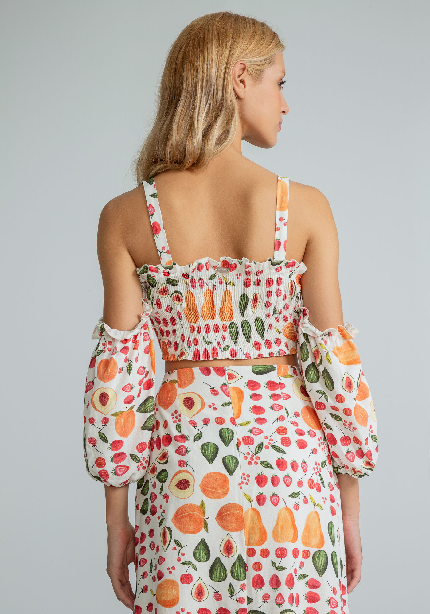 Blusa Cropped Manga Bufante Laise, , large.