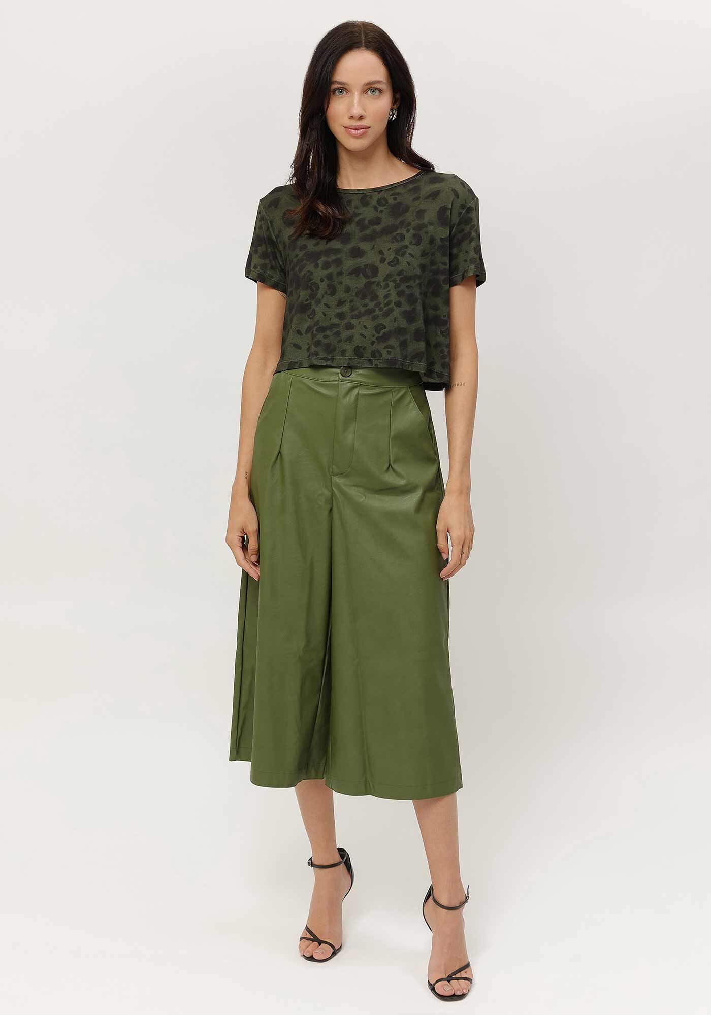 Blusa Estampada em Malha Viscose Cropped, , large.