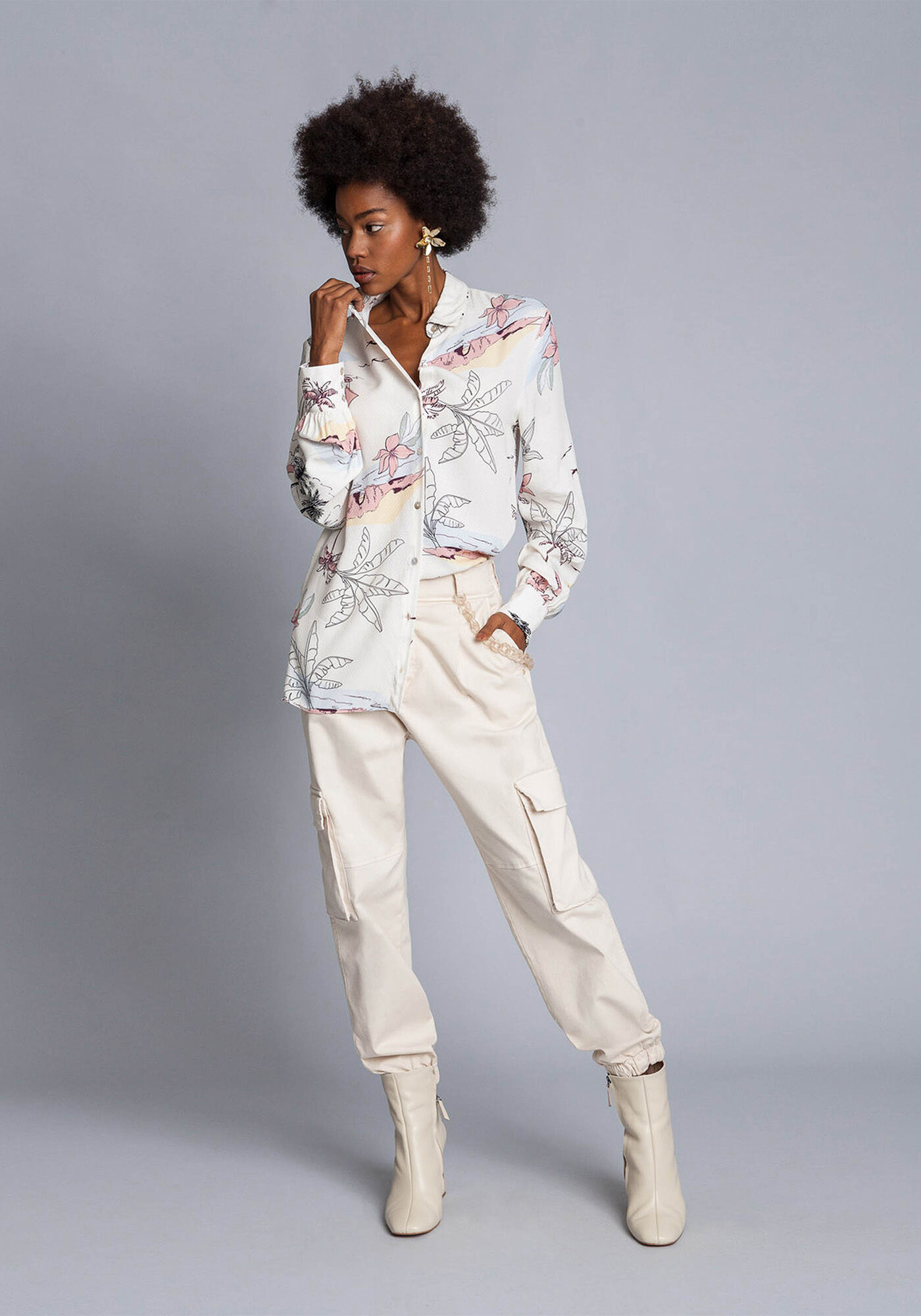 Camisa Manga Longa Estampa, , large.