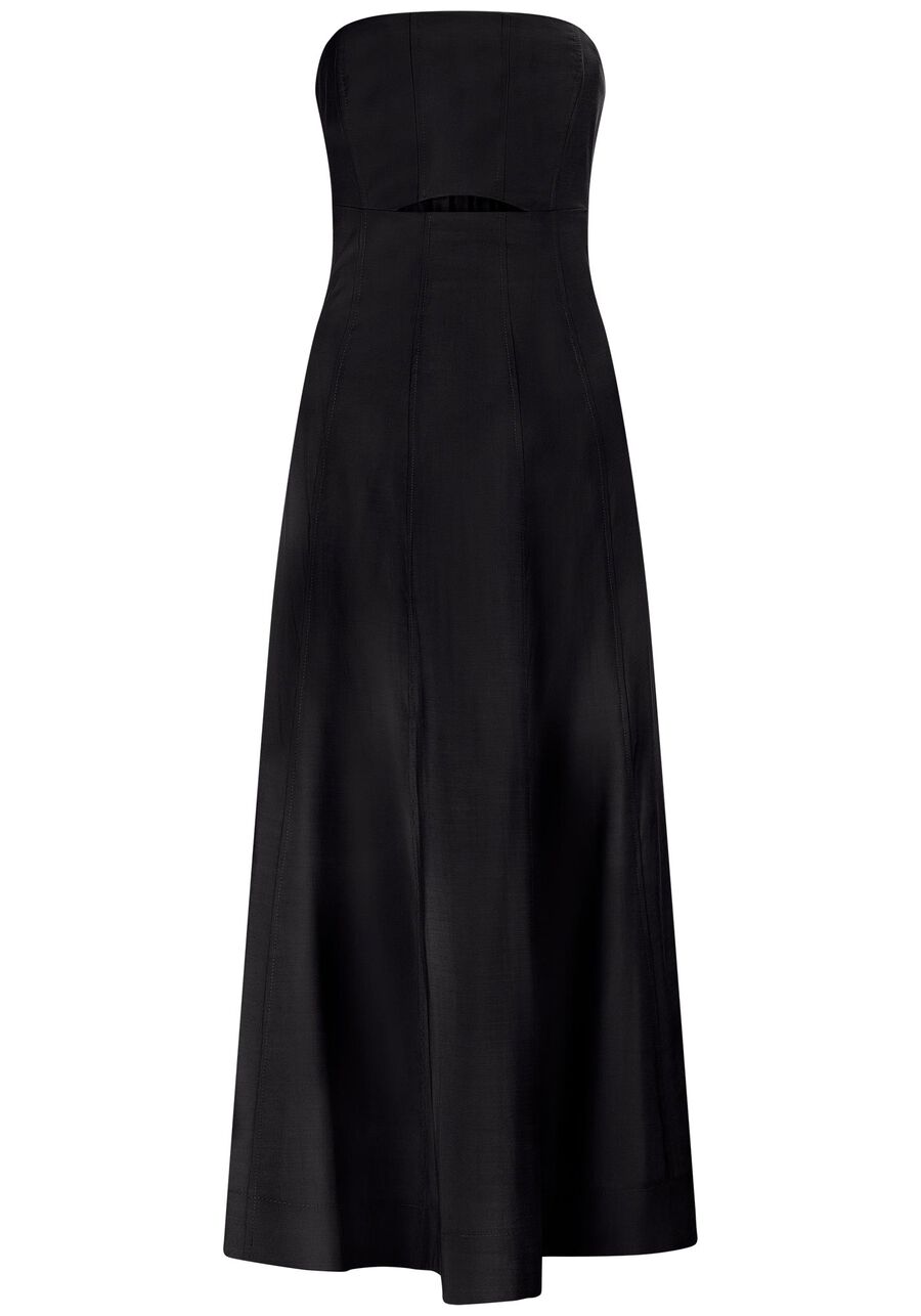 Vestido Midi Ombro a Ombro com Manga Bufante, . Vestido Midi Ombro a Ombro com Manga Bufante, , large.