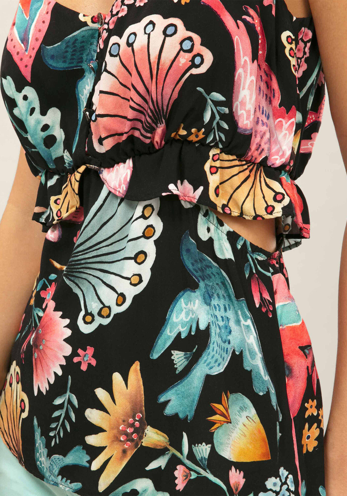 Blusa com Al&ccedil;as Babado, , large.