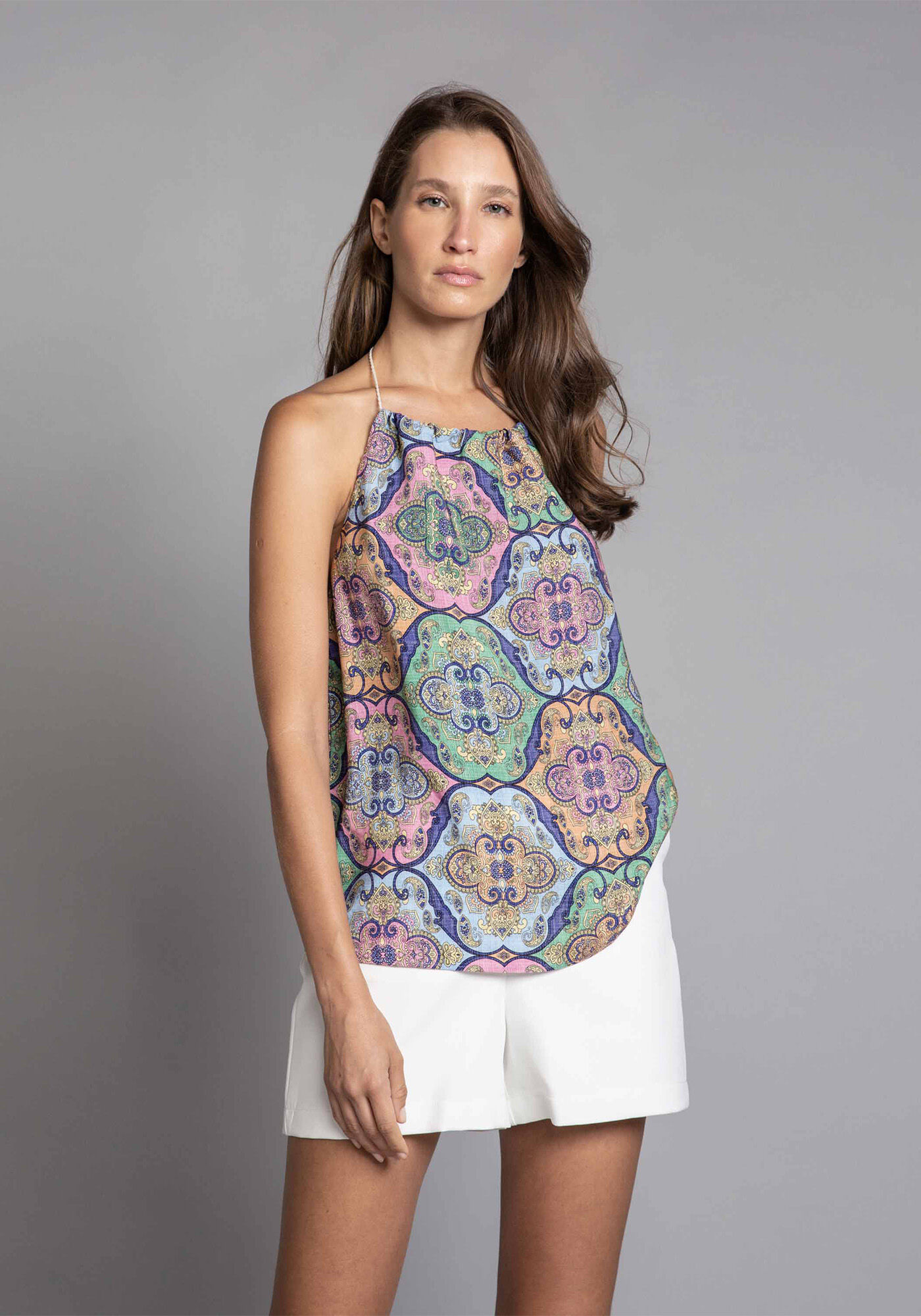 Blusa Frente &Uacute;nica Estampa, , large.