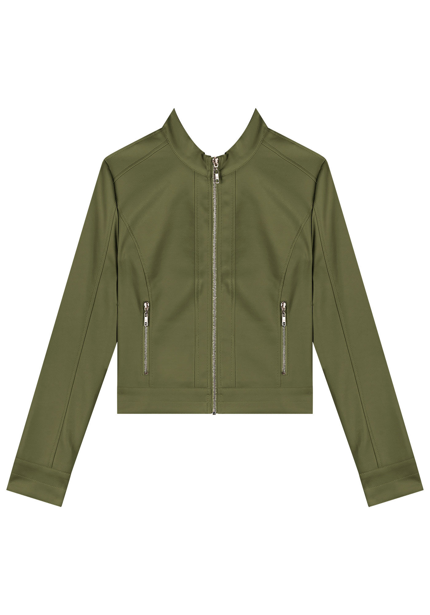 Jaqueta em PU com Z&iacute;per, , large.