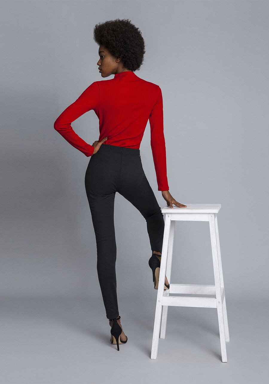 Calça Legging Ecovero Preto Reativo, PRETO. Calça Legging Ecovero Preto Reativo, PRETO, large.