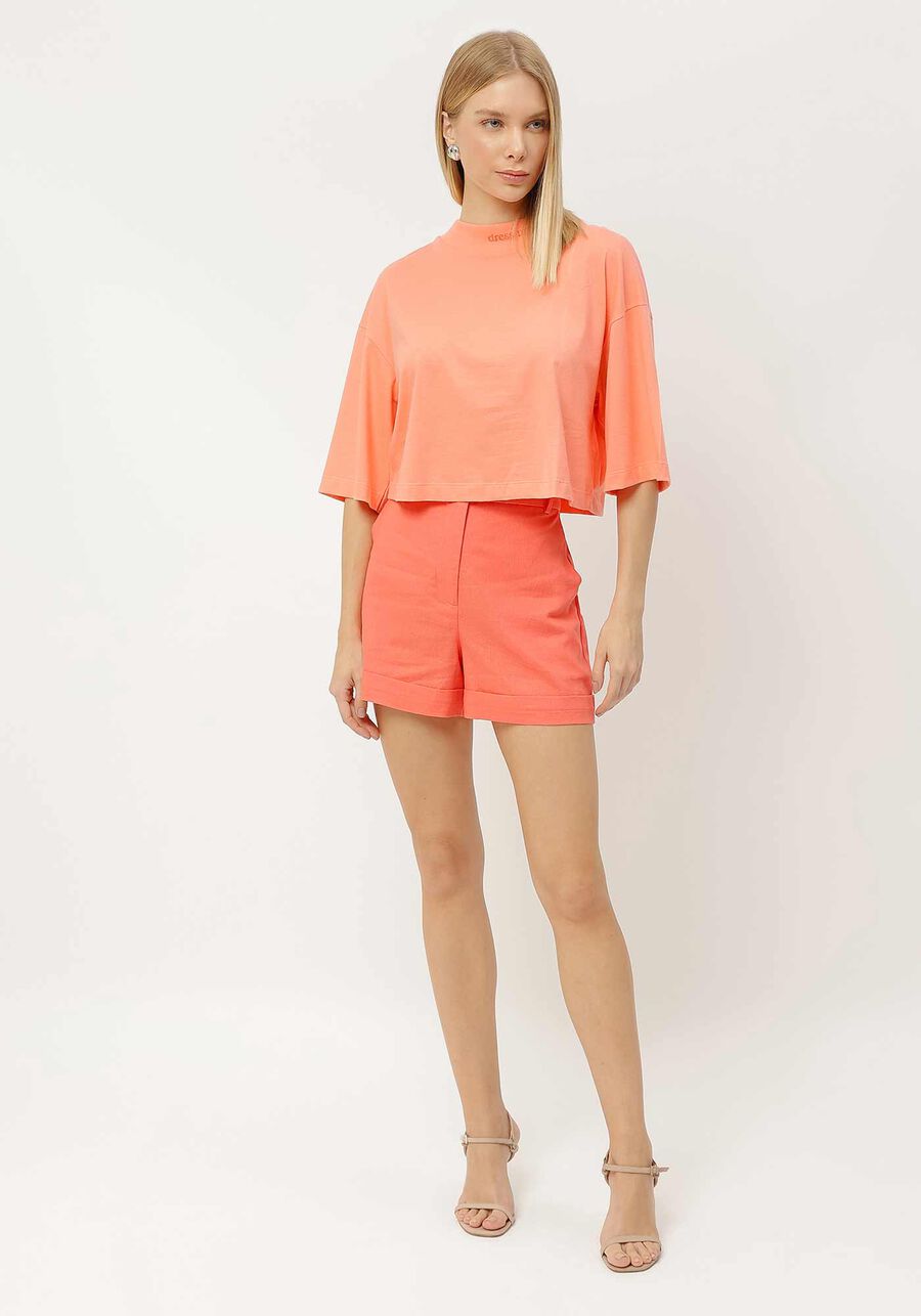 Shorts Alfaiataria em Linho com Cintura Média, . Shorts Alfaiataria em Linho com Cintura Média, , large.