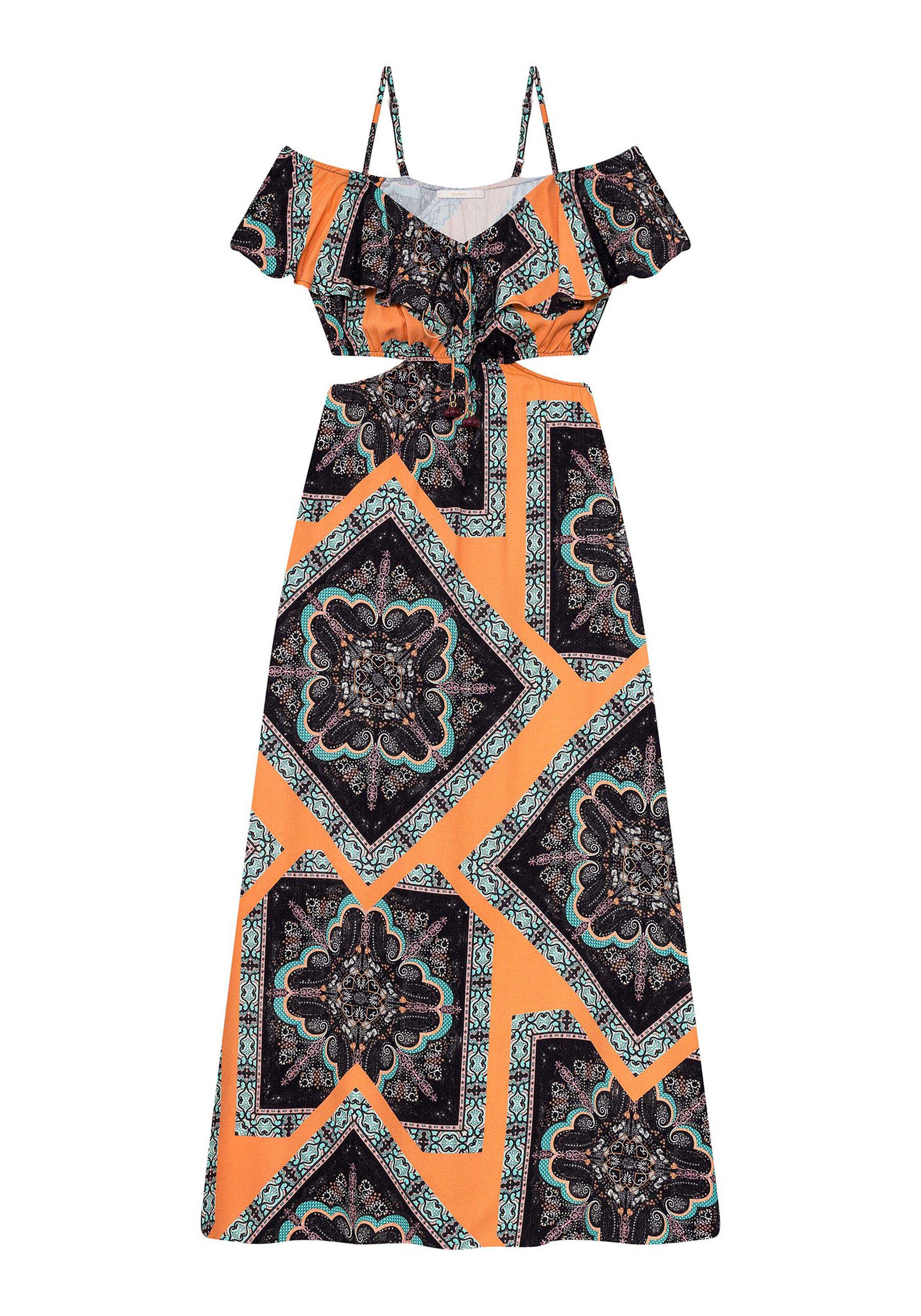 Vestido Mídi Estampa, . Vestido Mídi Estampa, , large.