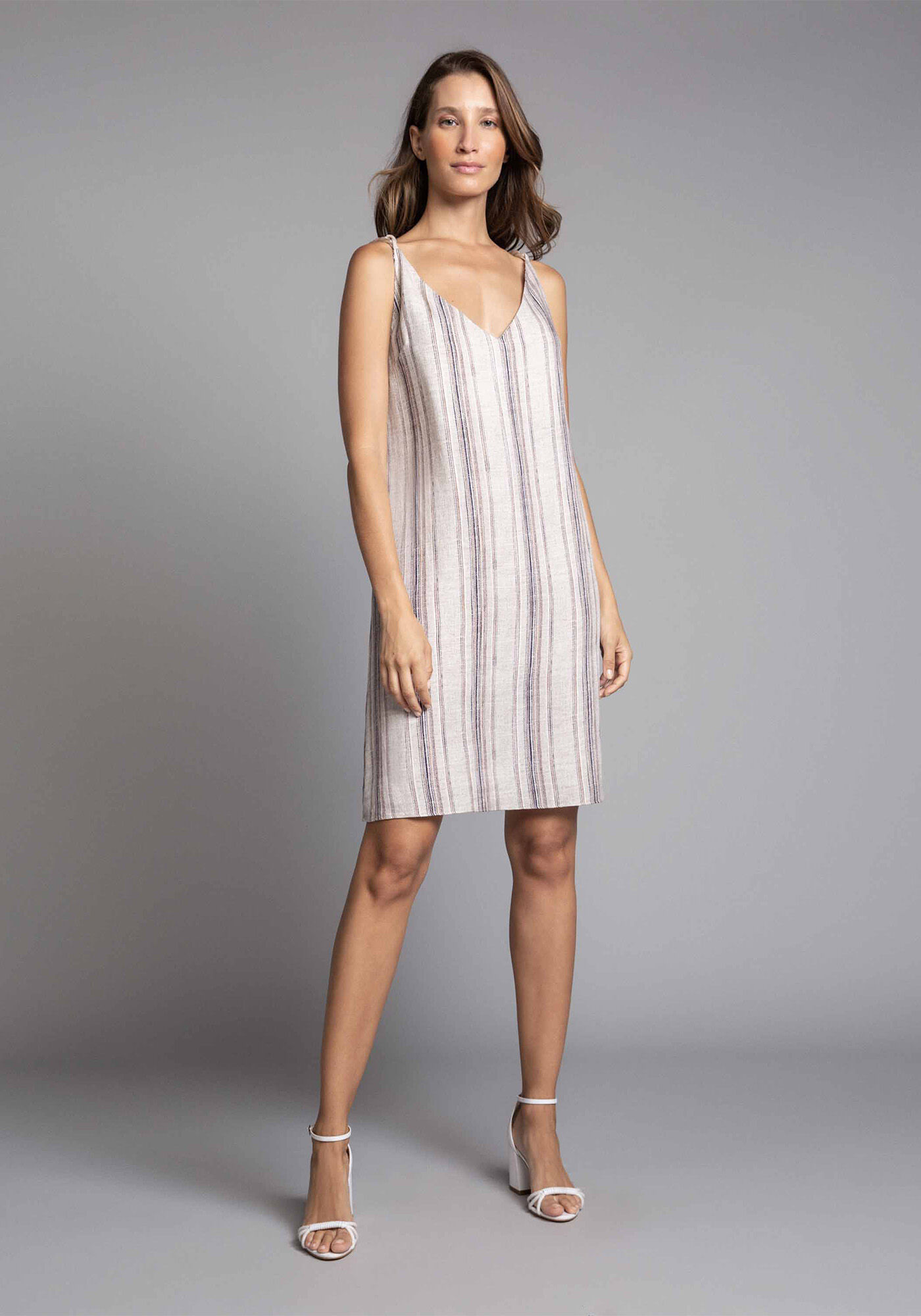 Vestido com Faixa Estampa, , large.