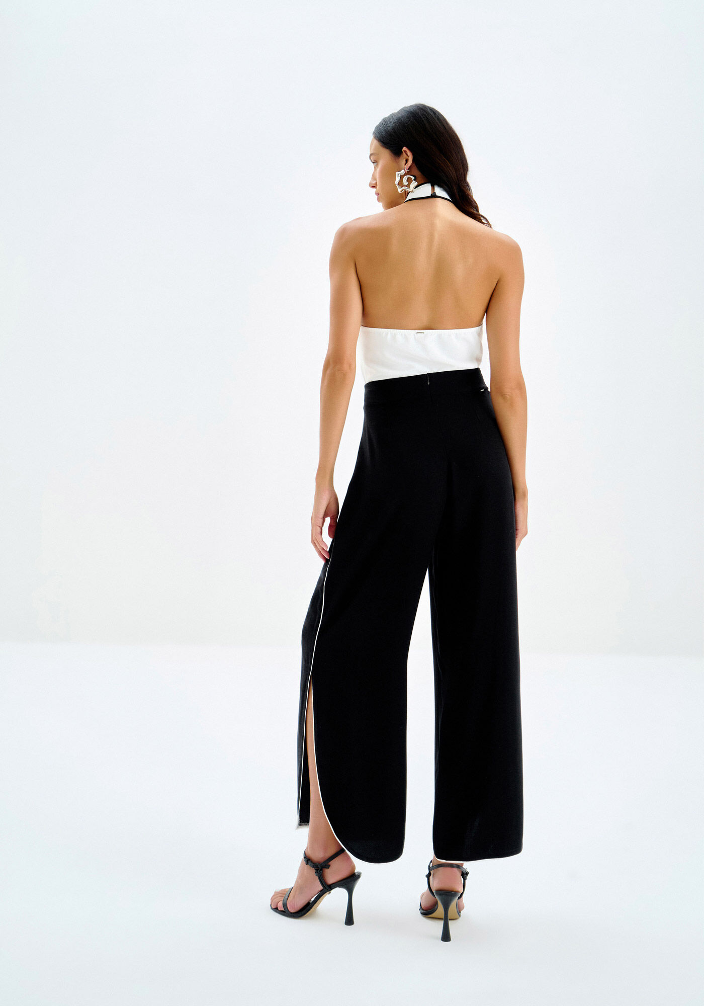 Cal&ccedil;a Reta em Viscose com Fenda, , large.