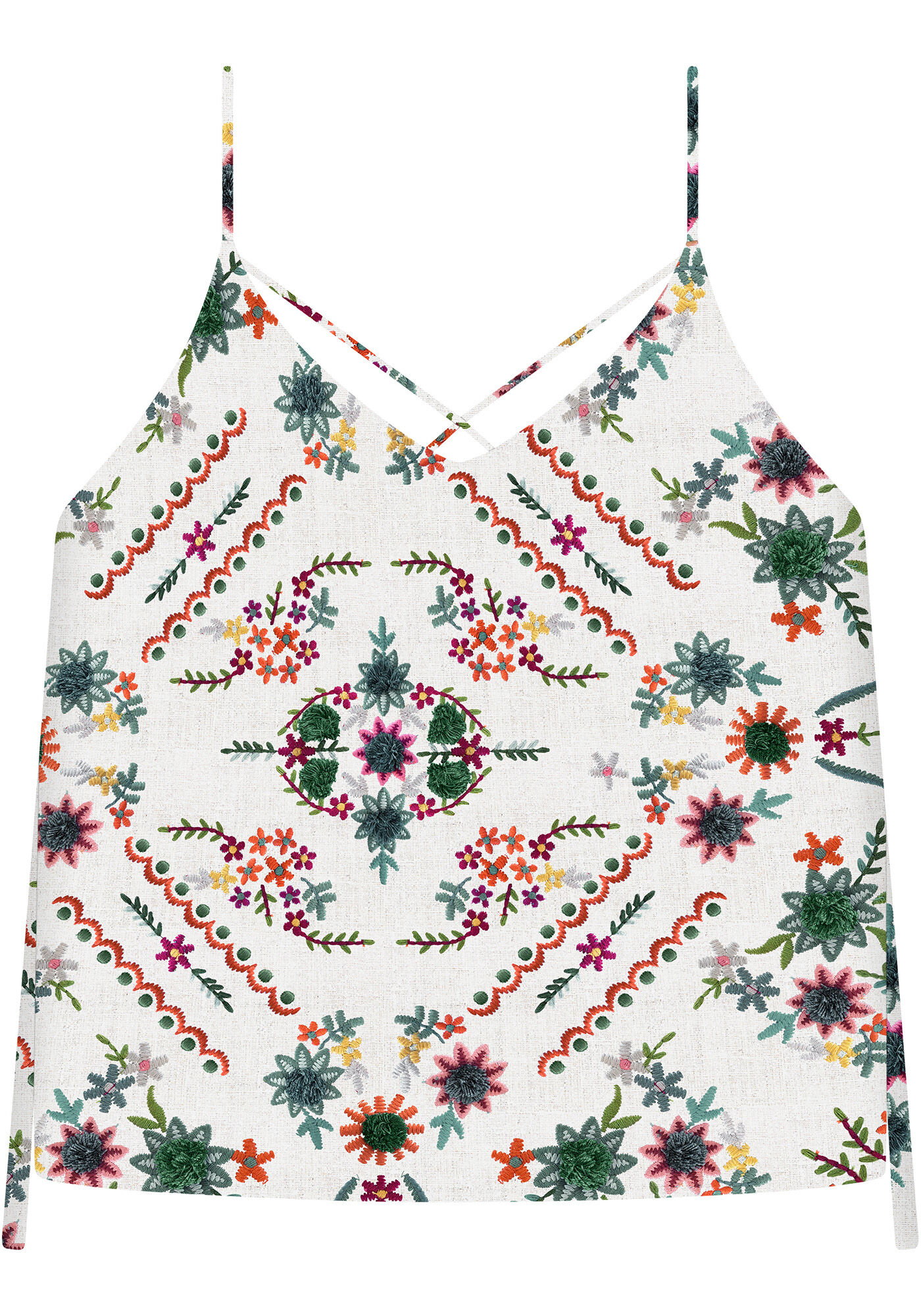 Blusa com Al&ccedil;as Estampa Guacamayo, , large.