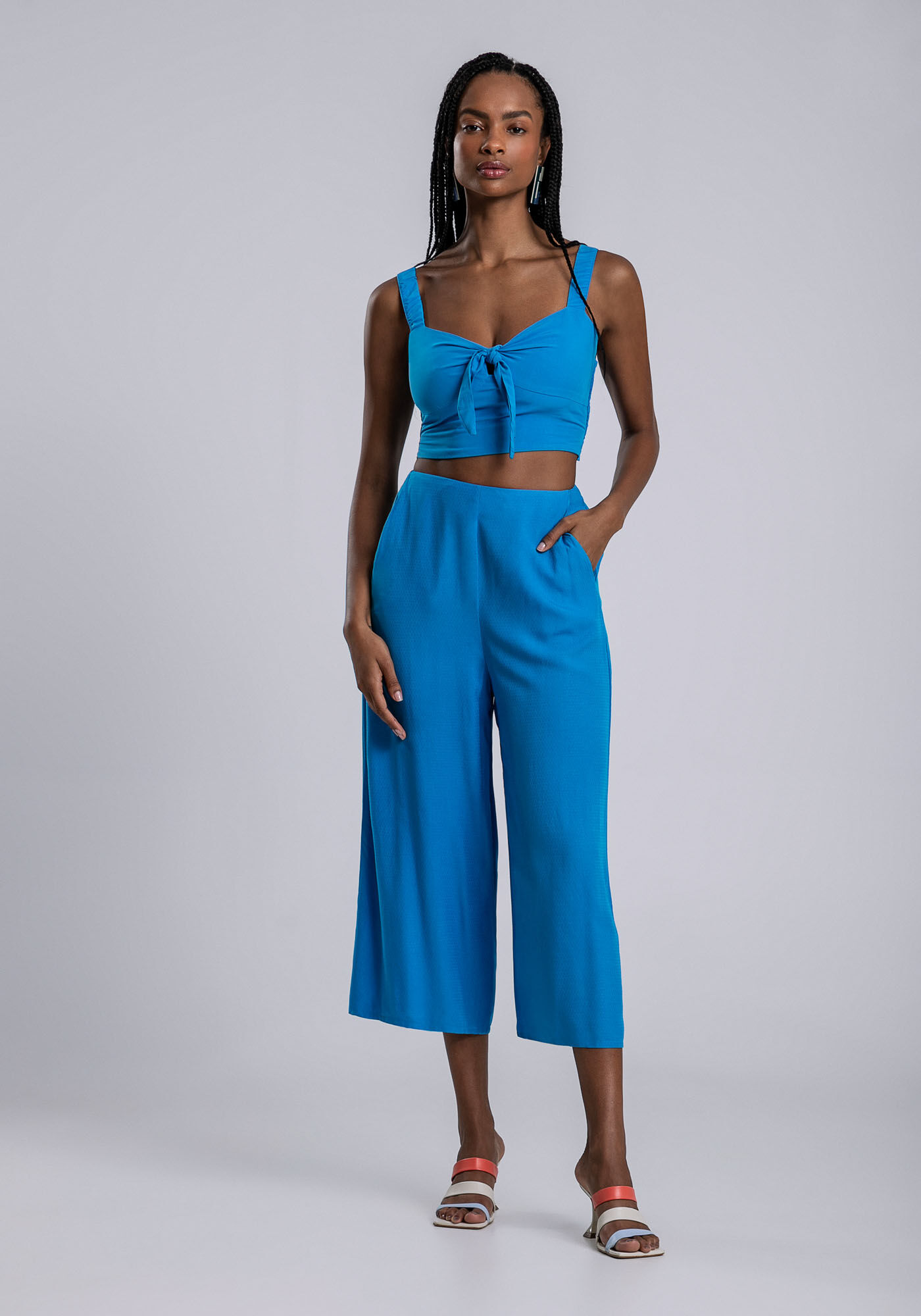 Calça pantacourt dress shop to