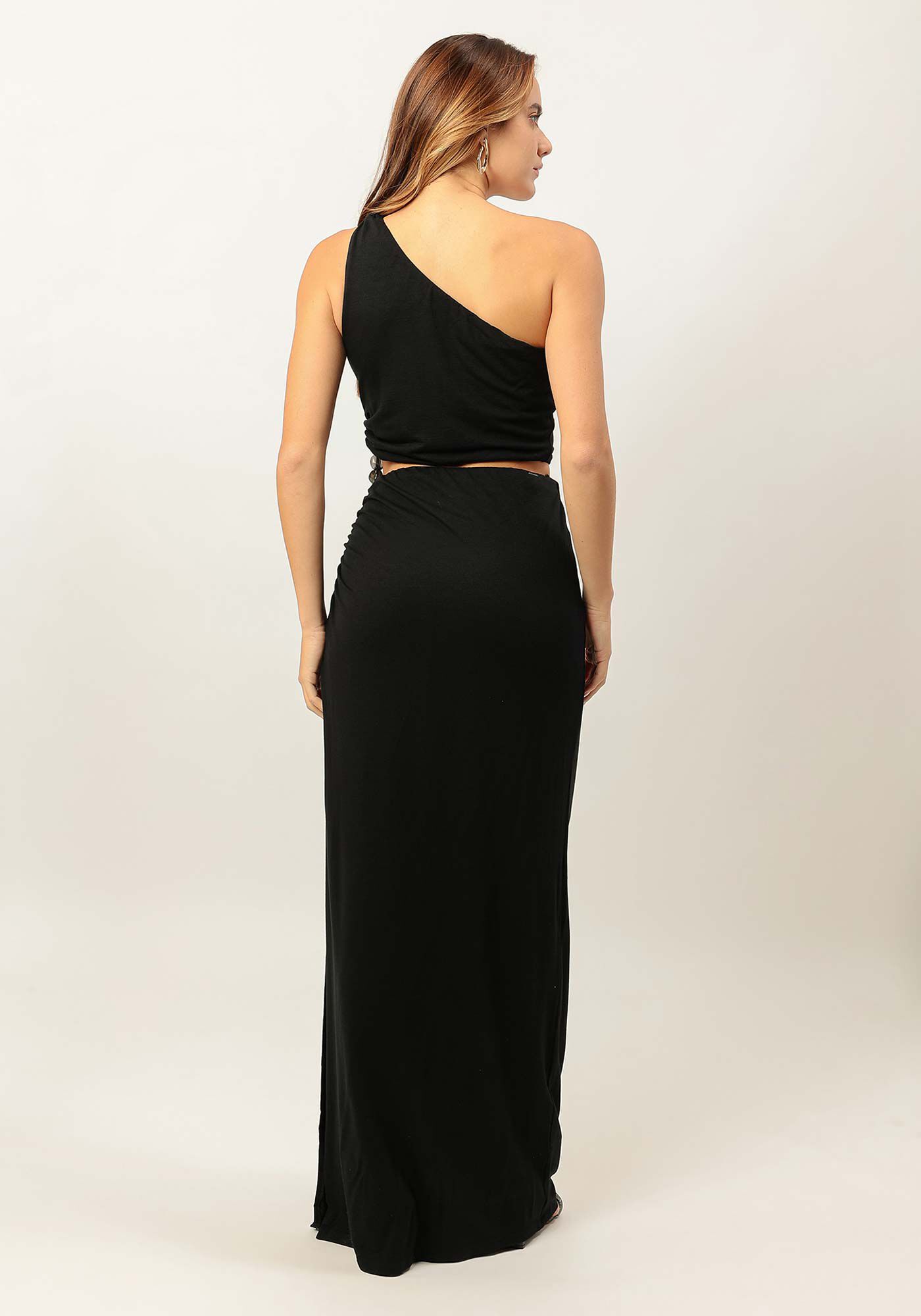 Vestido Longo Ombro Só com Cut Out | Lez a Lez