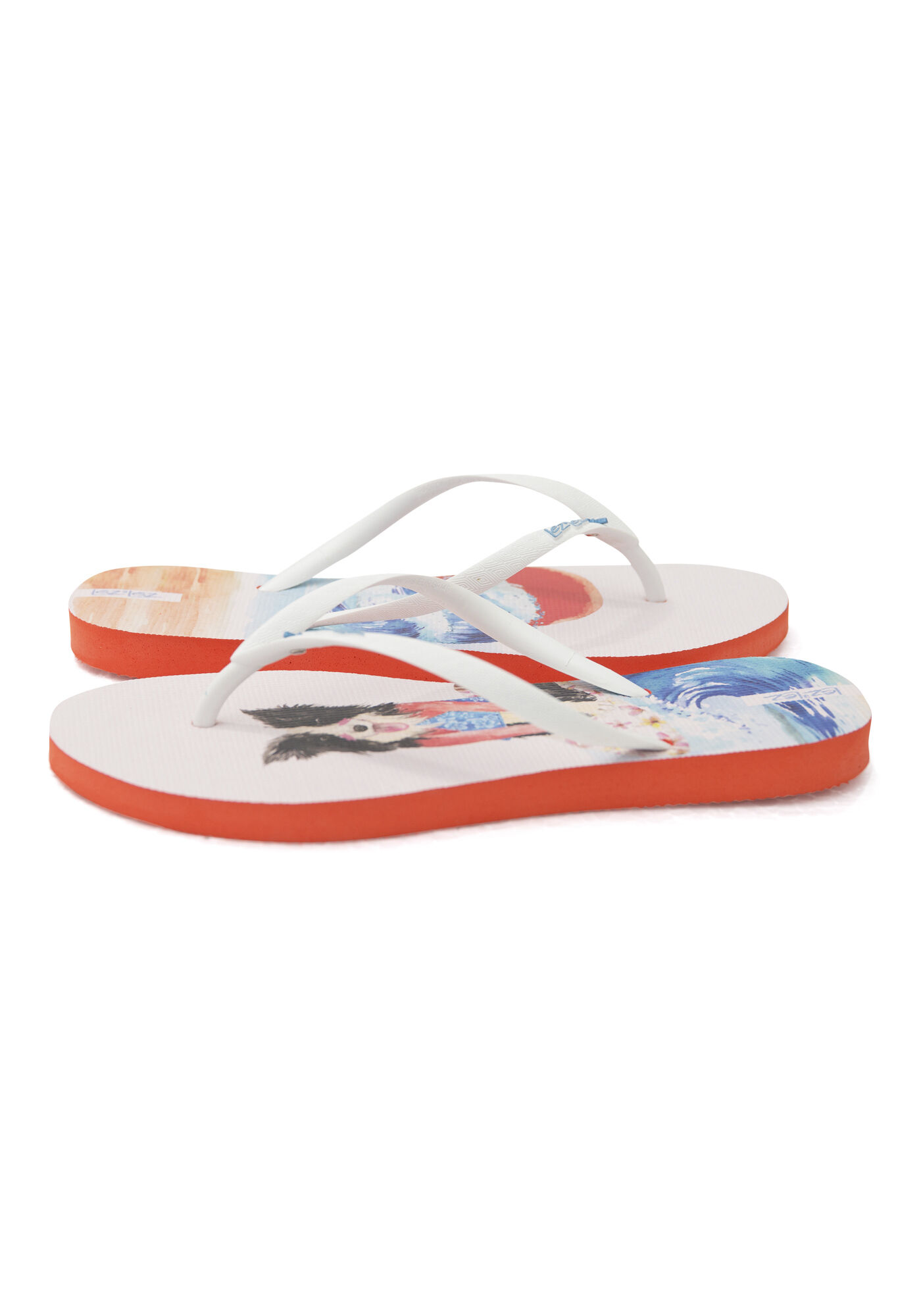 Chinelo em Borracha com Estampa Surf Dog, , large.