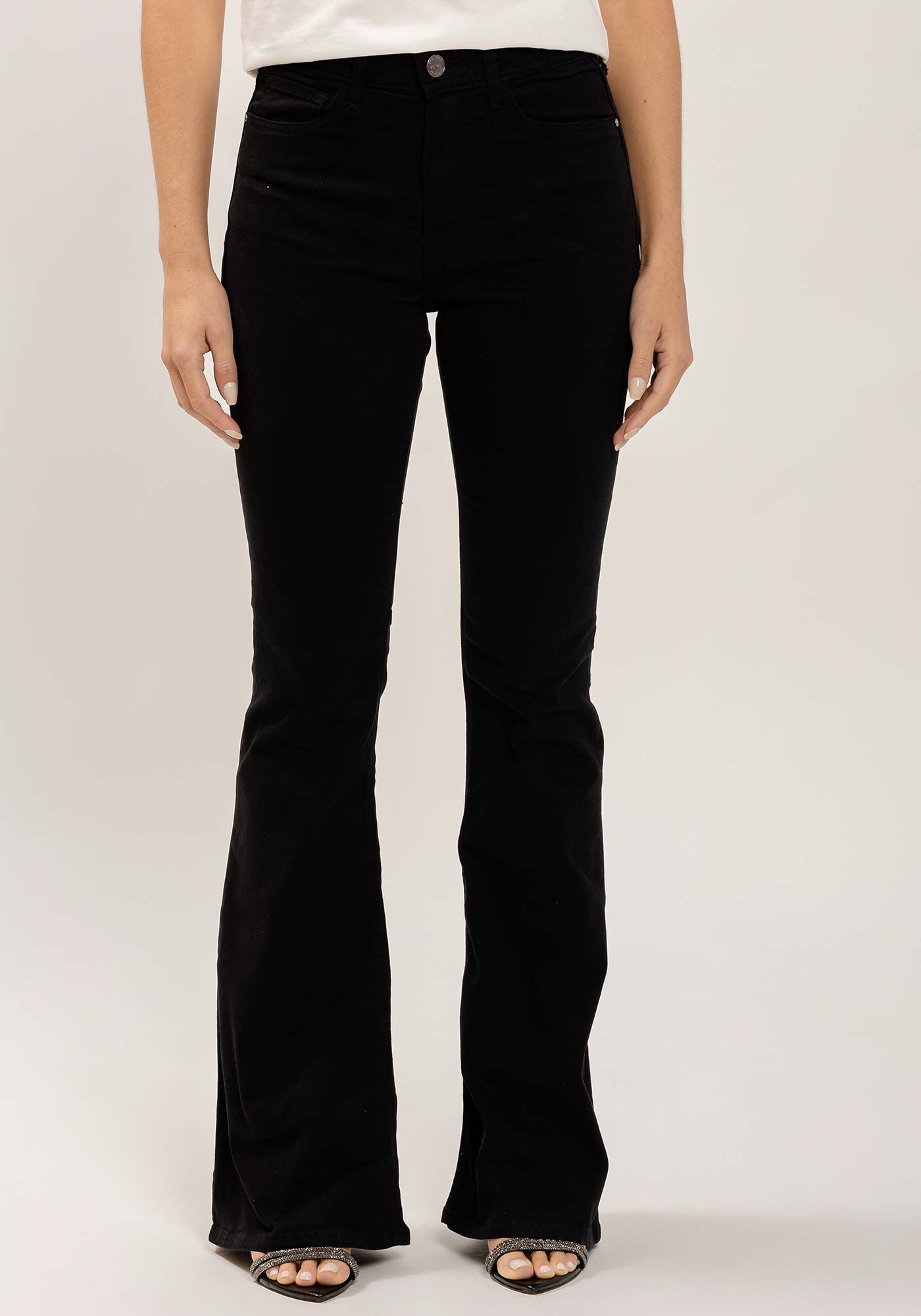 Cal&ccedil;a Sarja Flare Bootcut Cintura Alta Comfort, , large.