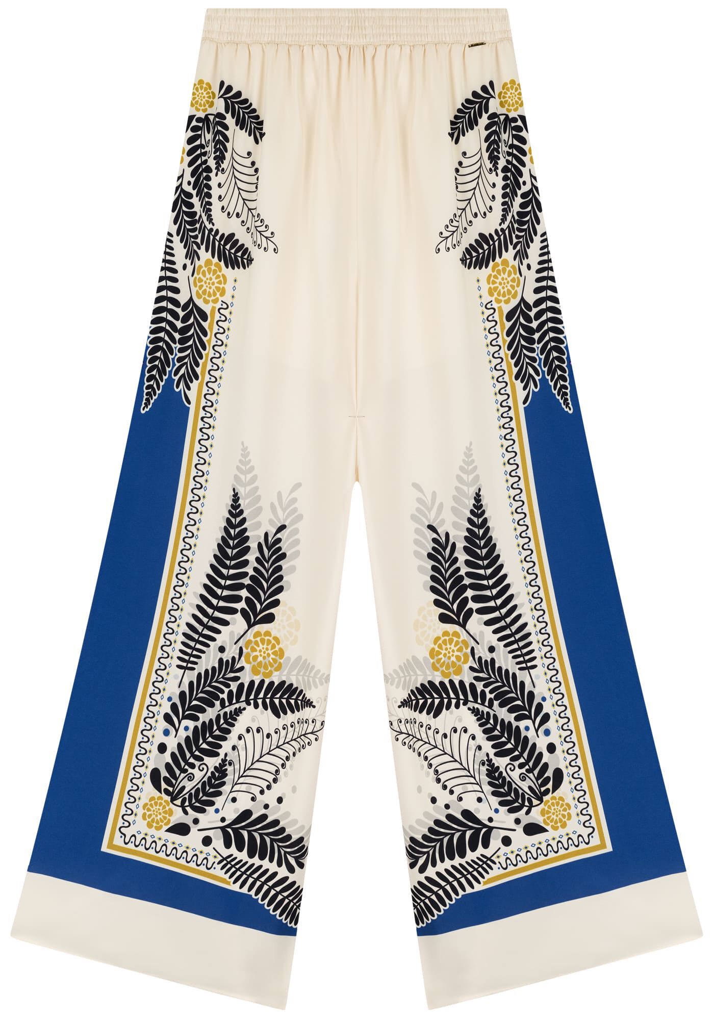 Cal&ccedil;a Pantalona De Cintura Alta Com C&oacute;s El&aacute;stico, , large.