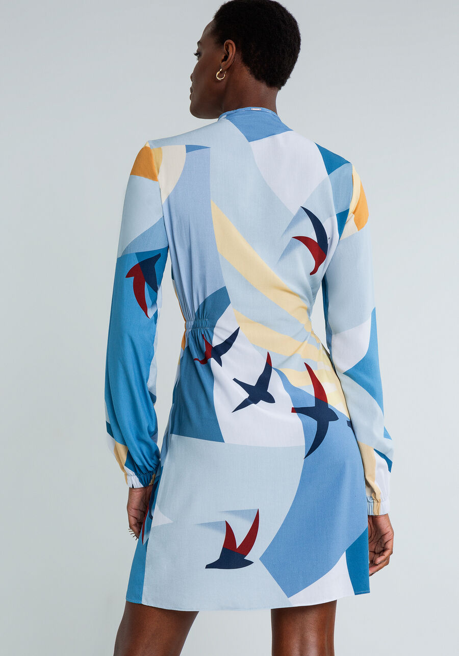 Vestido Curto Manga Longa Zíper, . Vestido Curto Manga Longa Zíper, , large.